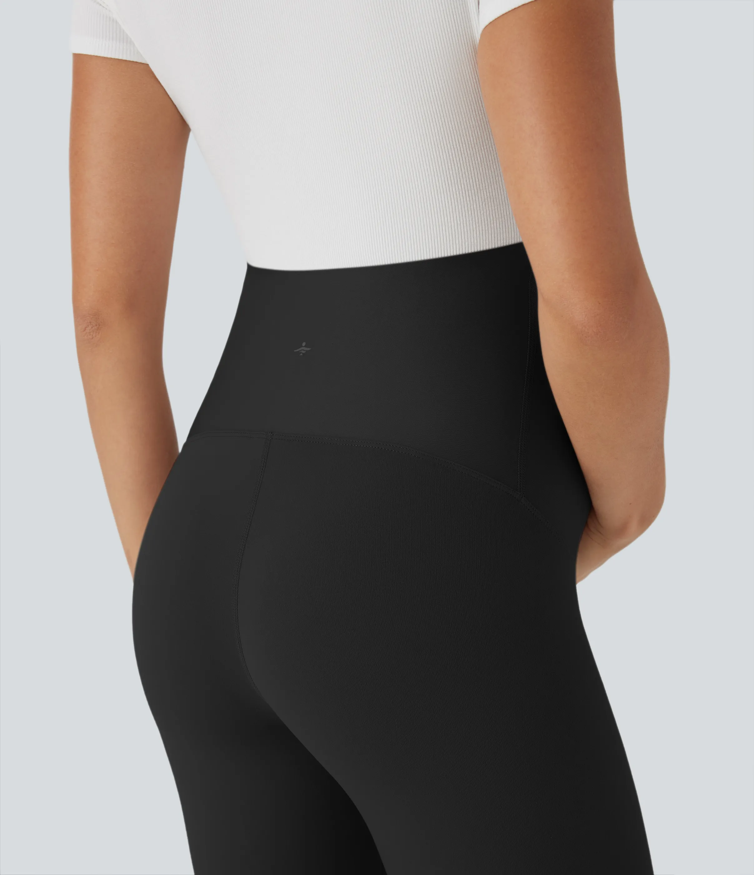 Halara Pantalones cortos premamá Softlyzero™ UPF 50+ para yoga con tiro extra alto de 18cm - Black - XL sold by Halara product image thumbnail 5