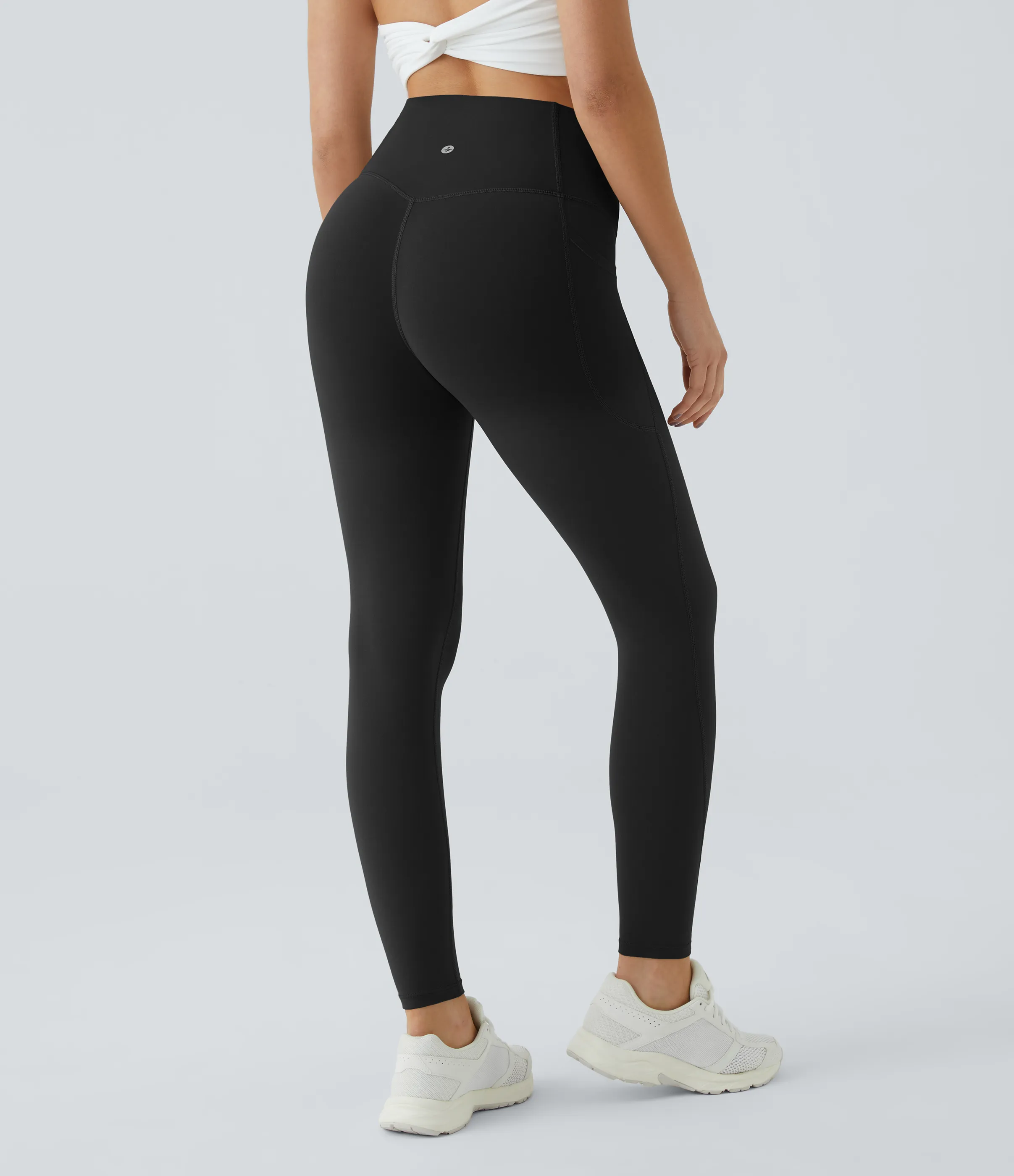 Halara Leggings SoCinched UltraSculpt entrenamiento control abdomen bolsillo lateral tiro alto - Black - XXS(7/8) sold by Halara product image thumbnail 4