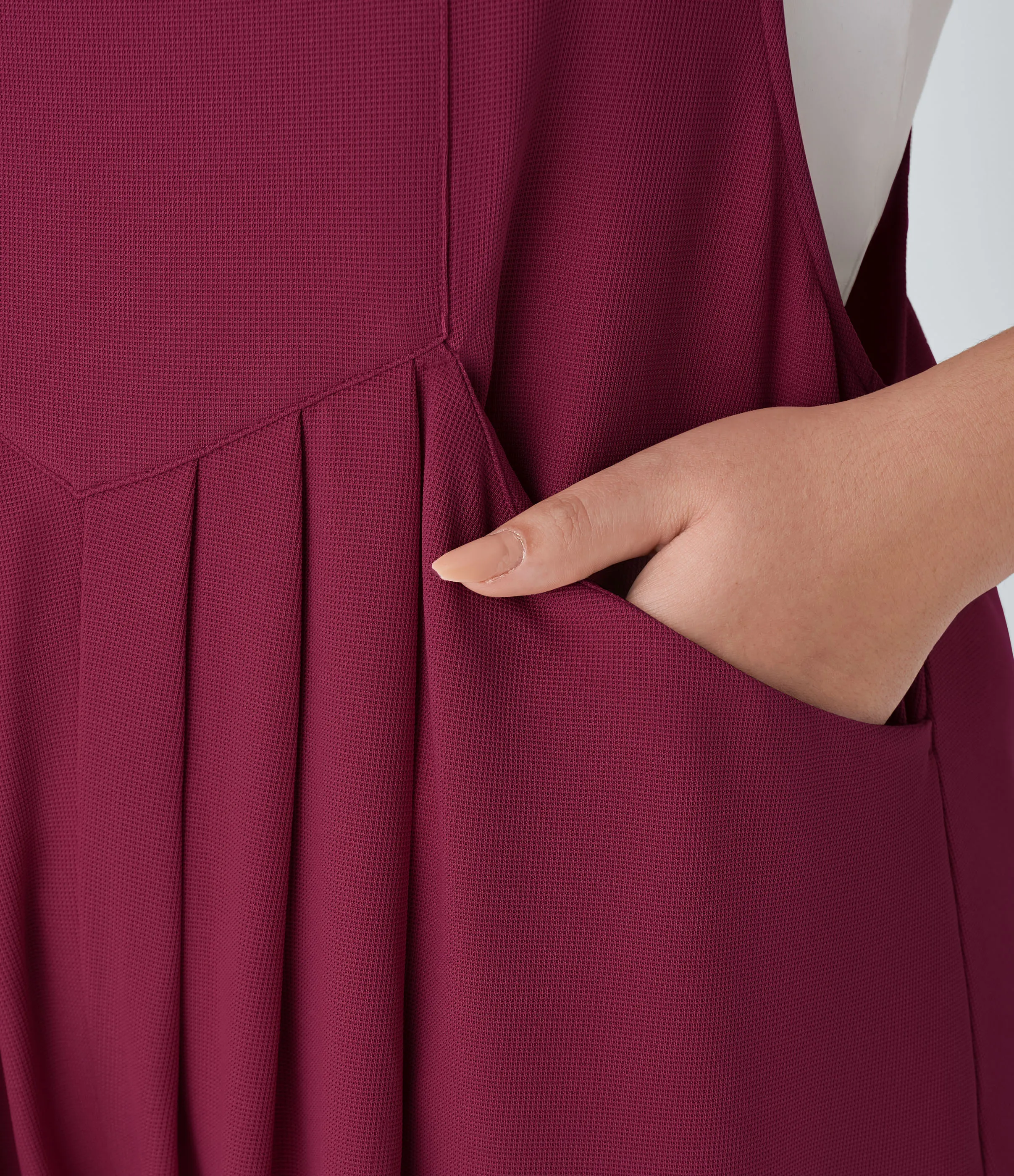 Halara Mono correa ajustable botón múltiple bolsillo plisado Gofre talla grande - Anemone - 2X sold by Halara product image thumbnail 5