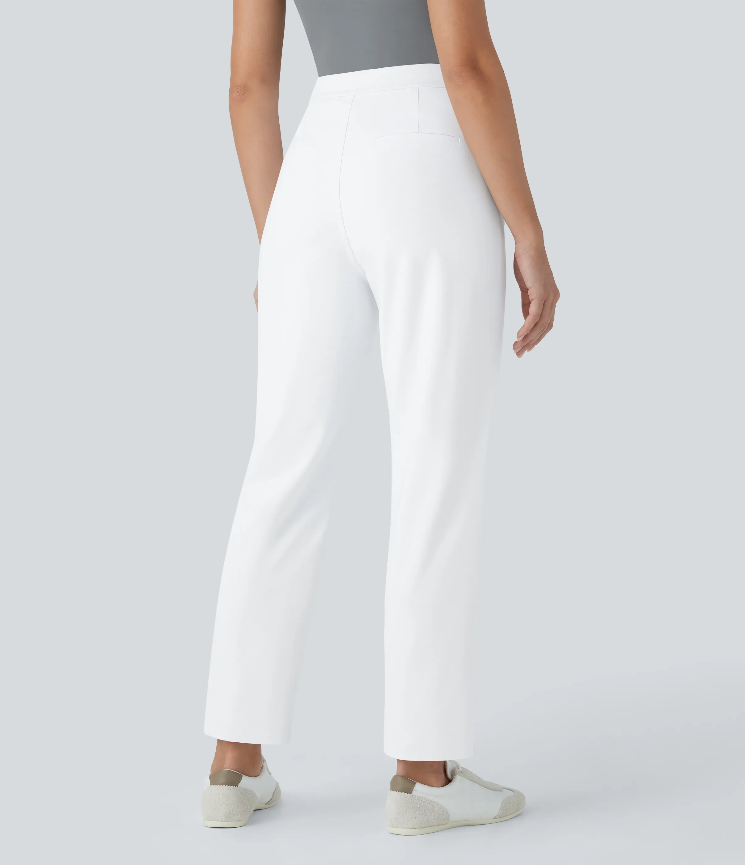 Halara Pantalón oficina tiro alto ajustado tobillo bolsillo lateral - White - XS(regular) sold by Halara product image thumbnail 3