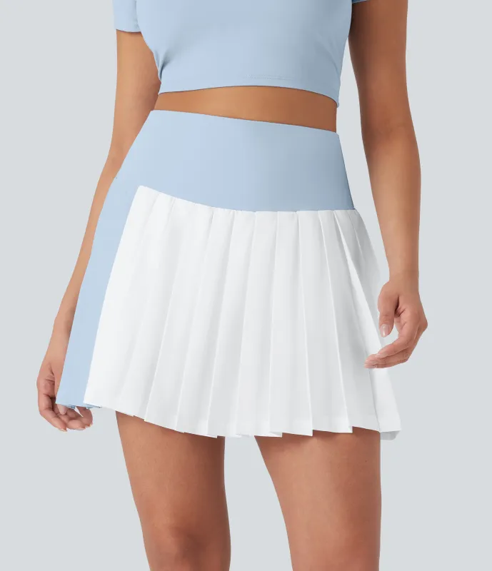 Halara Minifalda de tenis 2 en 1 Breezeful™ de tiro alto con secado rápido, plisado y bolsillos laterales - White - L(regular) made by Halara