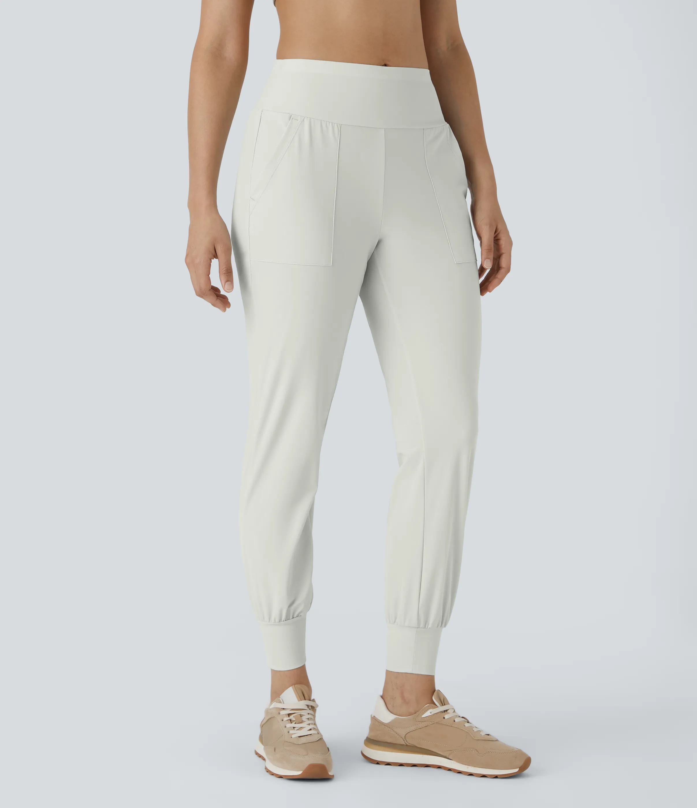 Halara Joggers bolsillo lateral liso tiro alto - Mystic Blue - L(regular) sold by Halara product image thumbnail 3