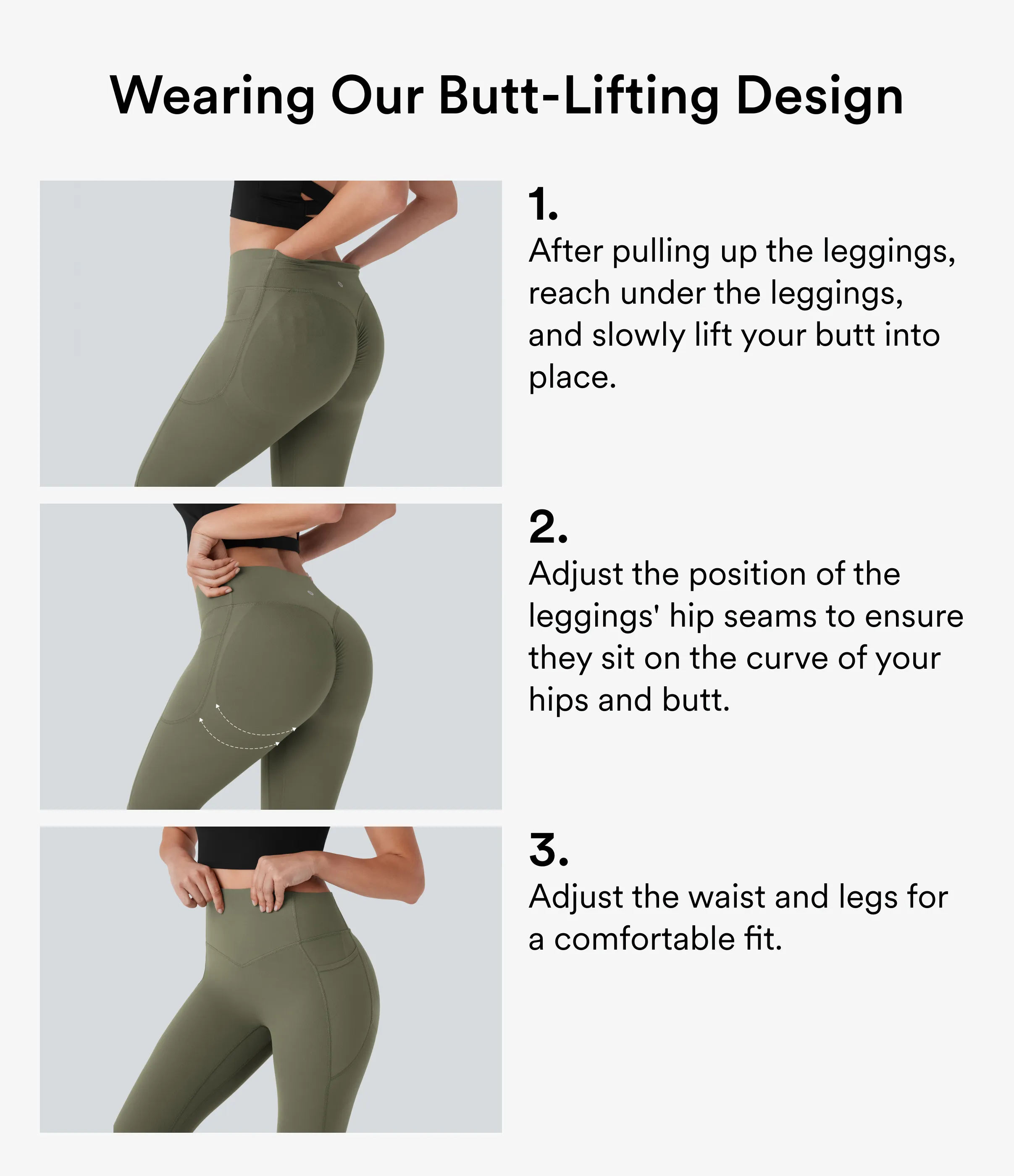 Halara Leggings SoCinched UltraSculpt Bootcut yoga tiro alto realce glúteo bolsillo lateral control abdomen moldeador - Grass Grey Green - L(extall) sold by Halara product image thumbnail 3