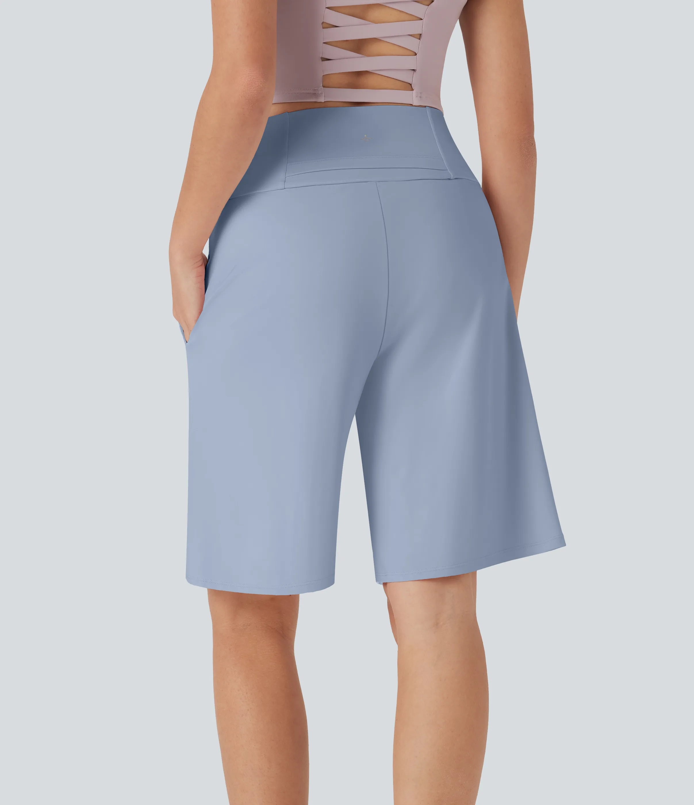 Halara Bermudas Softlyzero™ Airy yoga tiro alto múltiple bolsillo tacto fresco - Skyway - M sold by Halara product image thumbnail 3