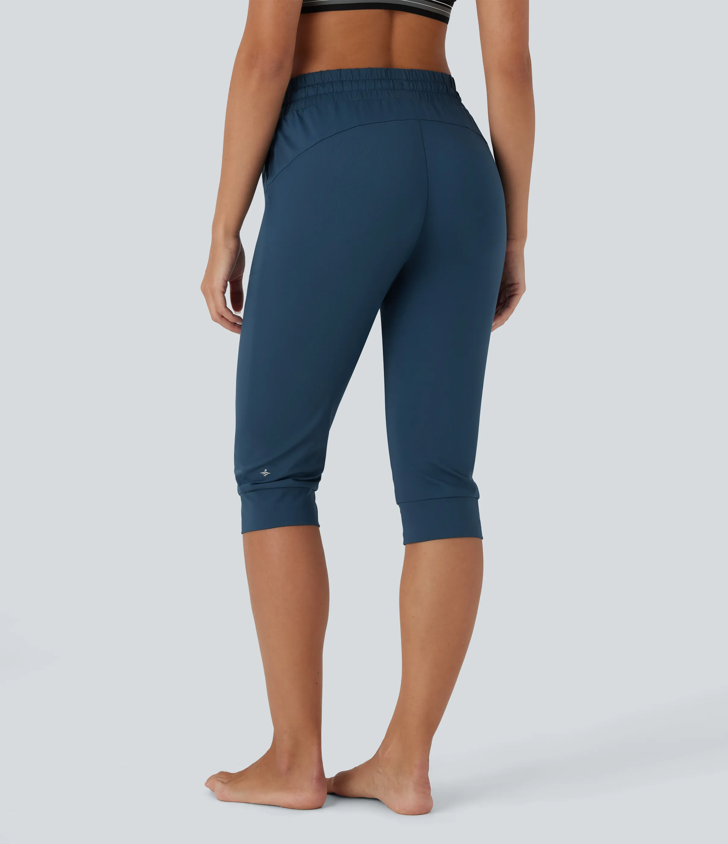 Halara Joggers baile tiro alto cordón ajustable bolsillo lateral - Oxford Blue - S sold by Halara product image thumbnail 3