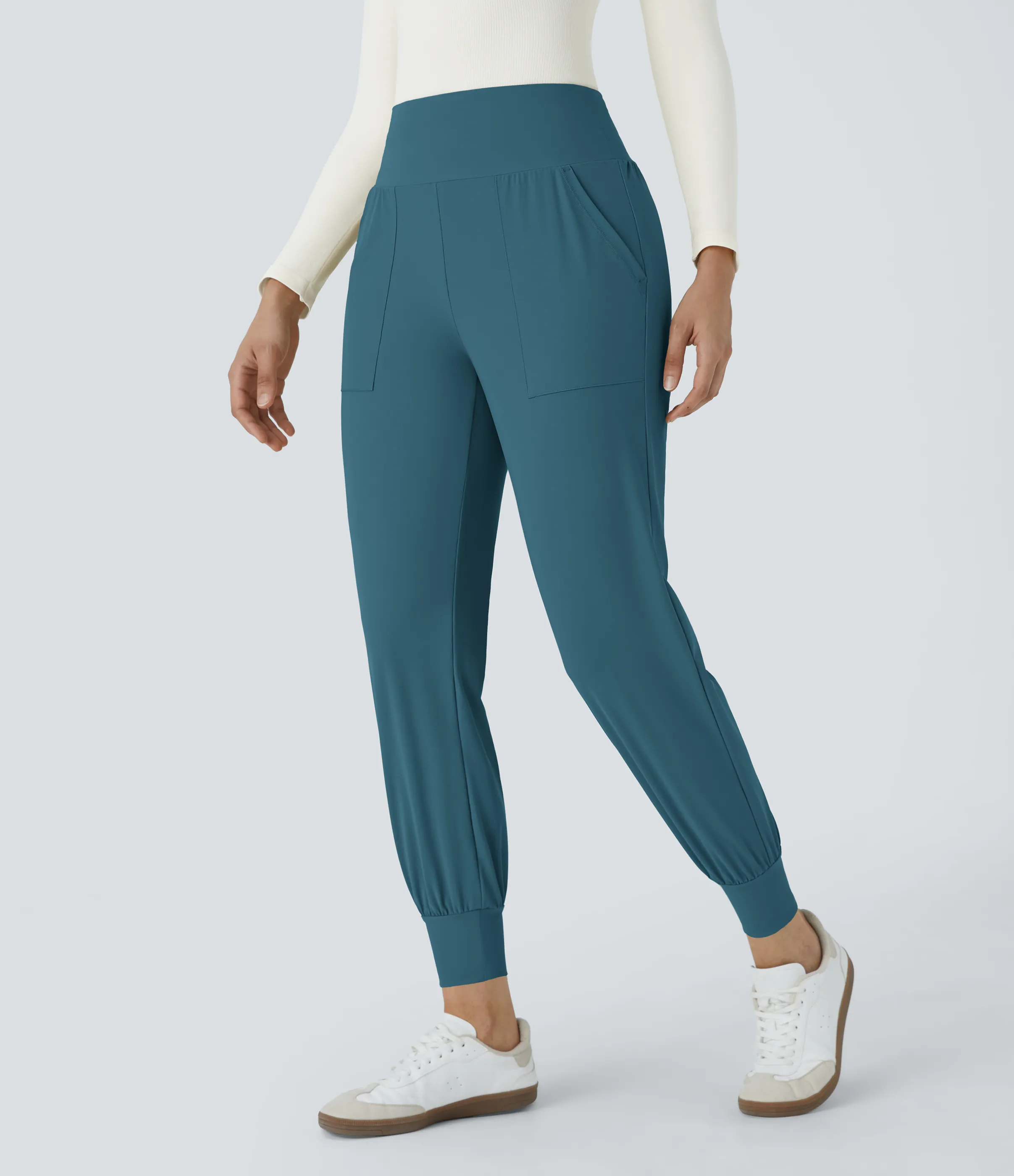 Halara Joggers bolsillo lateral liso tiro alto - Dragonfly - XS(regular) sold by Halara product image thumbnail 3