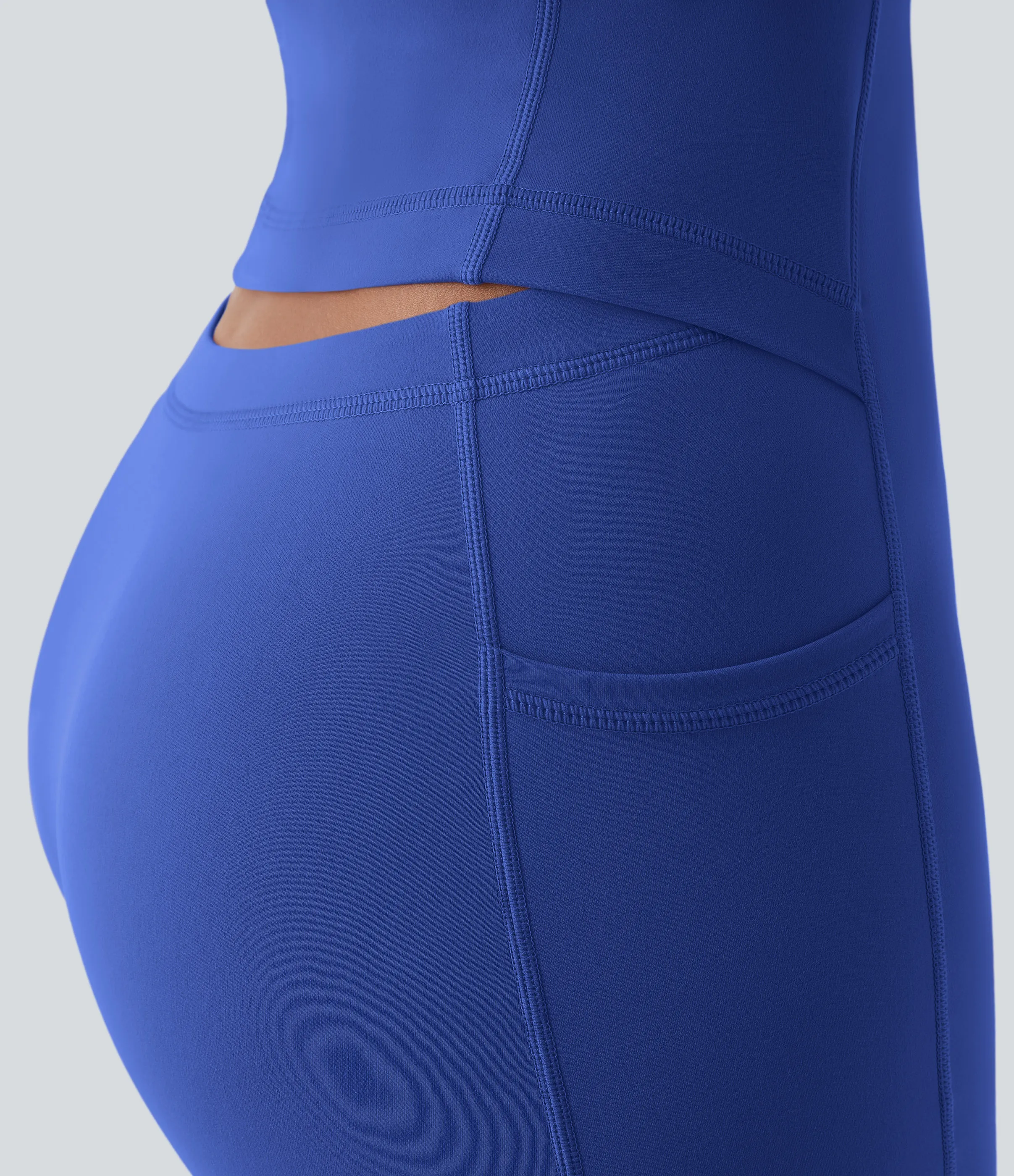 Halara Vestido activo Softlyzero™ Plush sin espalda-Edición Easy Peezy - Lotus Blue - XL sold by Halara product image thumbnail 5