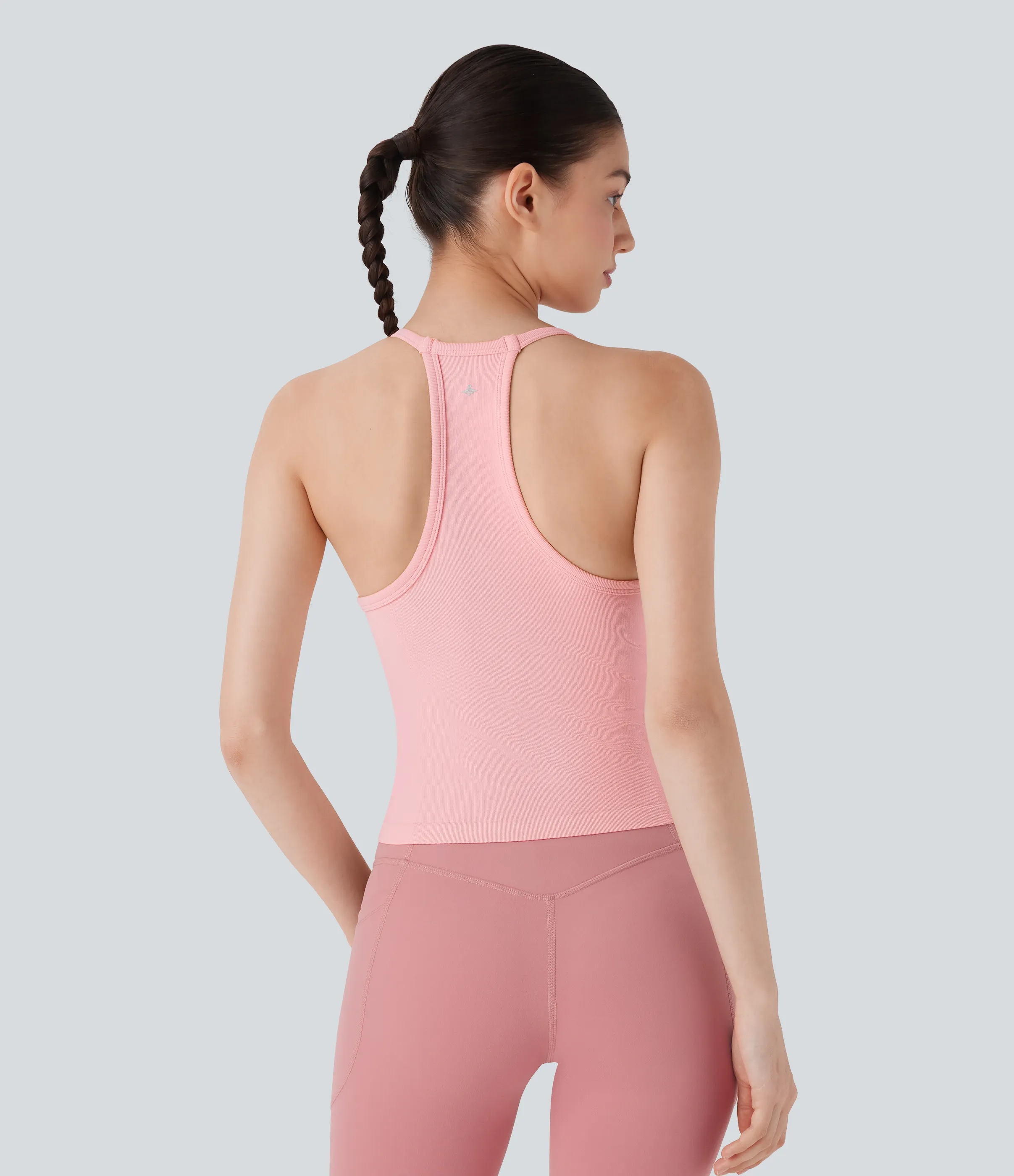 Halara Camiseta de yoga sin mangas con espalda nadadora y fluida - Peachskin - XL sold by Halara product image thumbnail 3
