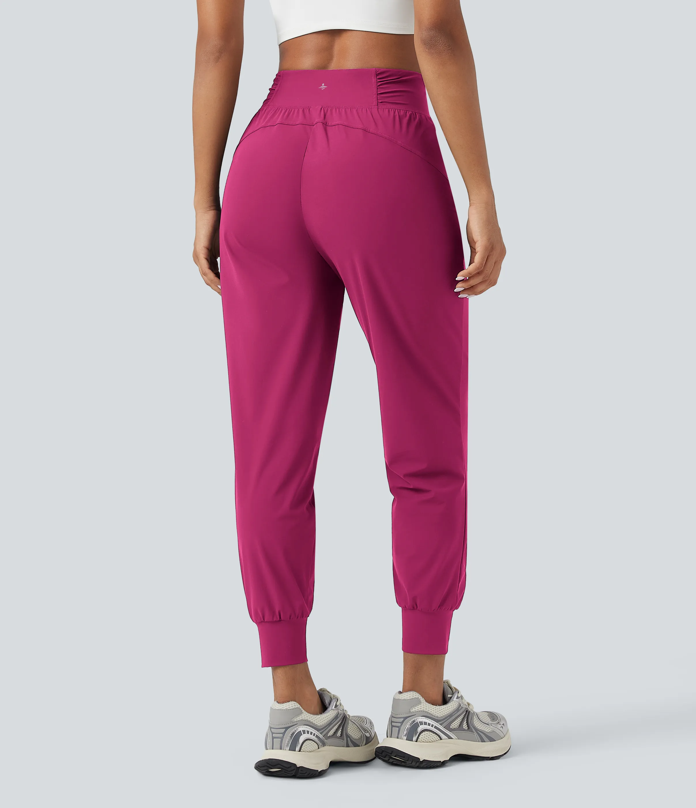 Halara Joggers de baile de tiro alto ajustado con fruncido de secado rápido y con bolsillos - Vivacious - XS(regular) sold by Halara product image thumbnail 3