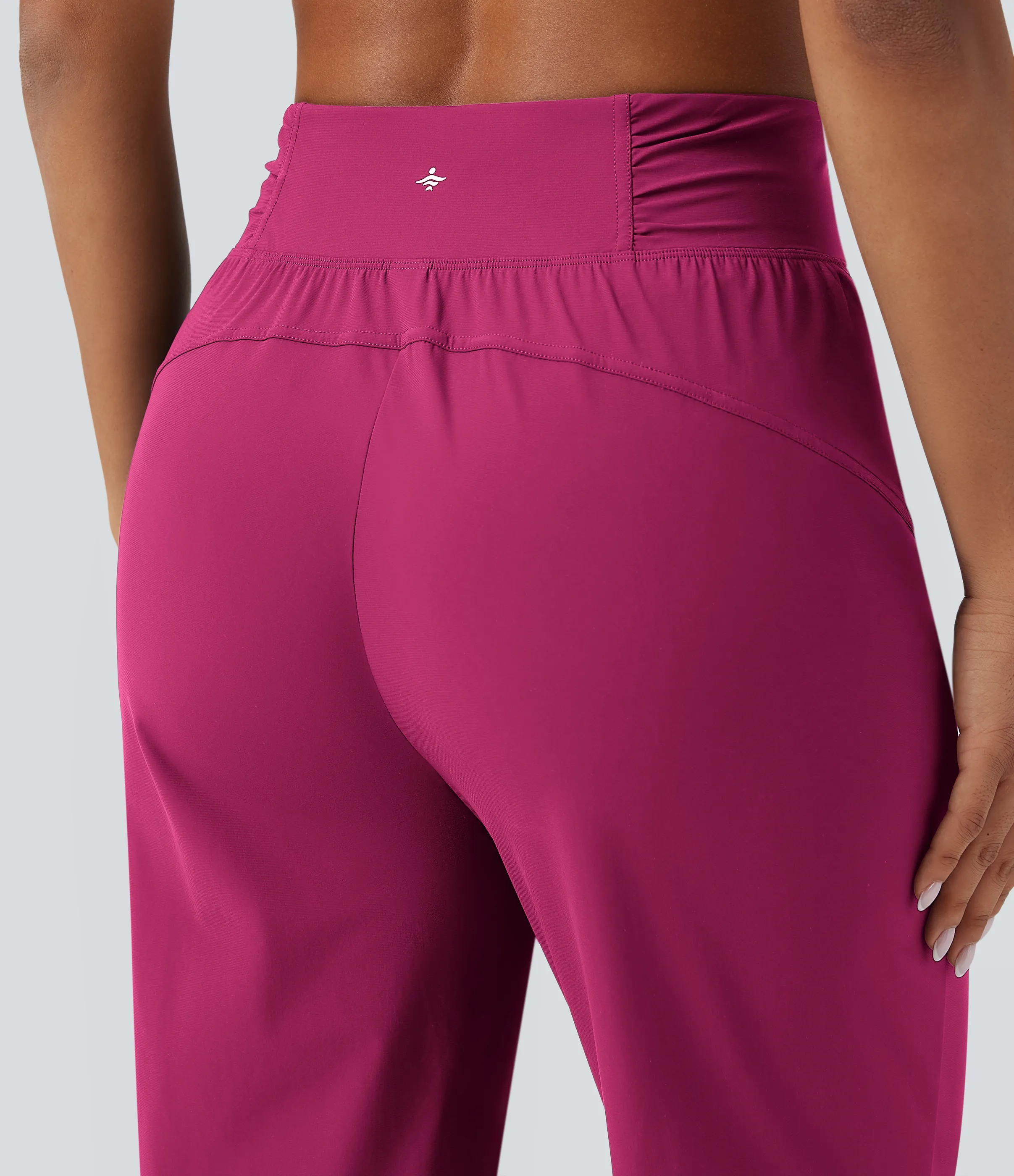 Halara Joggers de baile de tiro alto ajustado con fruncido de secado rápido y con bolsillos - Vivacious - XS(regular) sold by Halara product image thumbnail 5