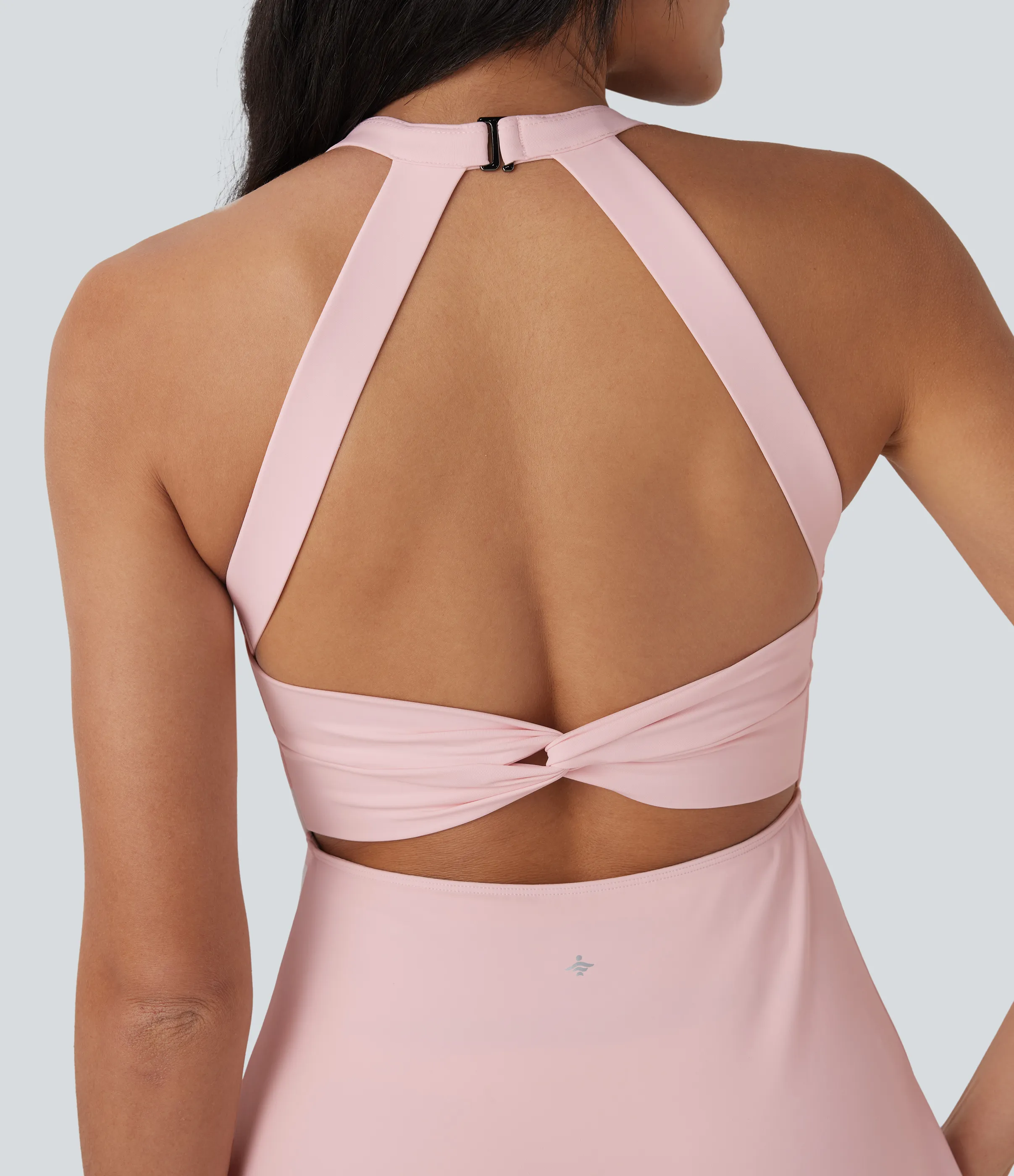 Halara Vestido Softlyzero™ Airy deportivo activo baile tacto fresco sin espalda retorcido - Edición Easy Peezy - Primrose Pink - L sold by Halara product image thumbnail 5