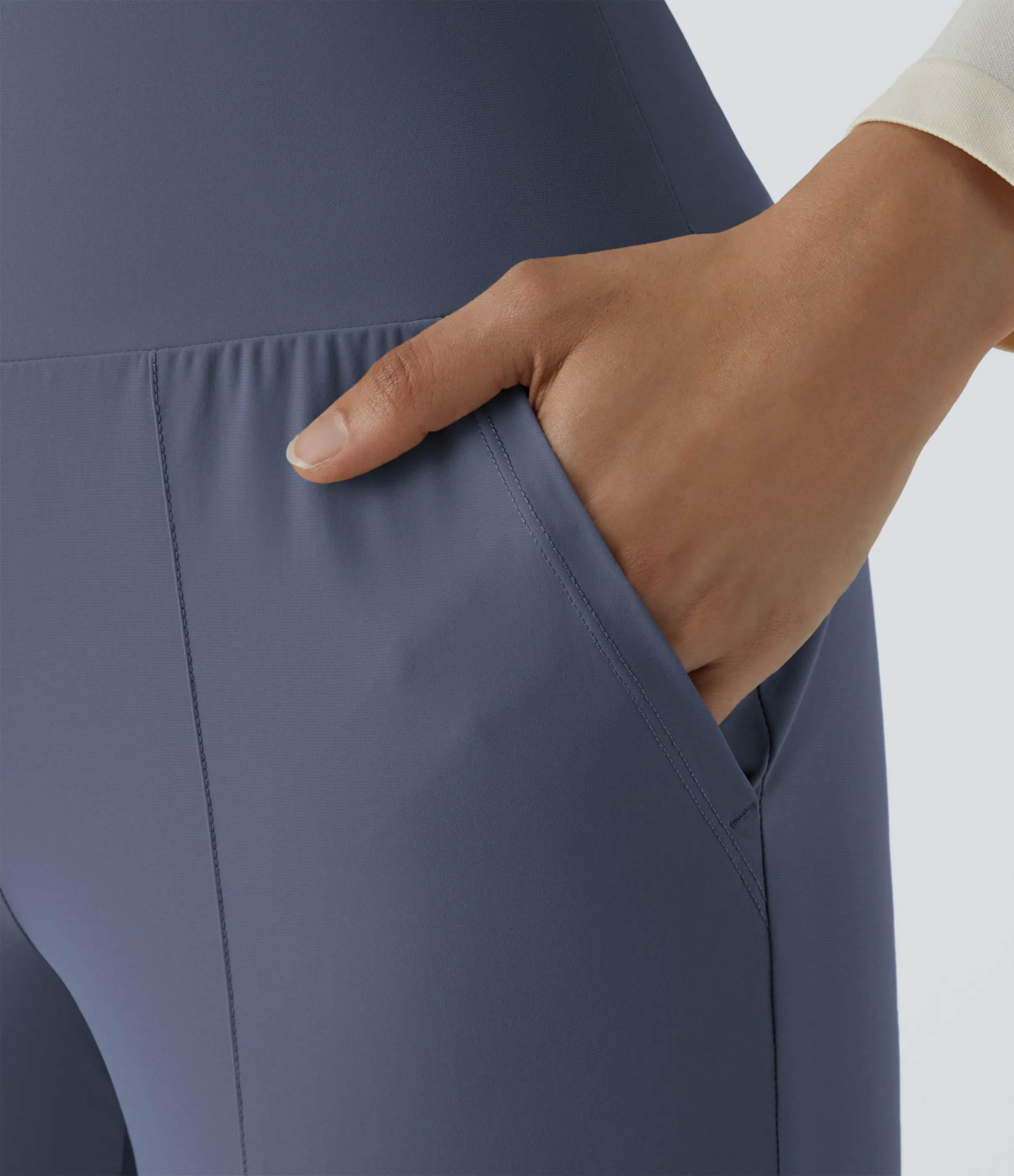 Halara Joggers bolsillo lateral liso tiro alto - Nightshadow Blue - L(regular) sold by Halara product image thumbnail 5