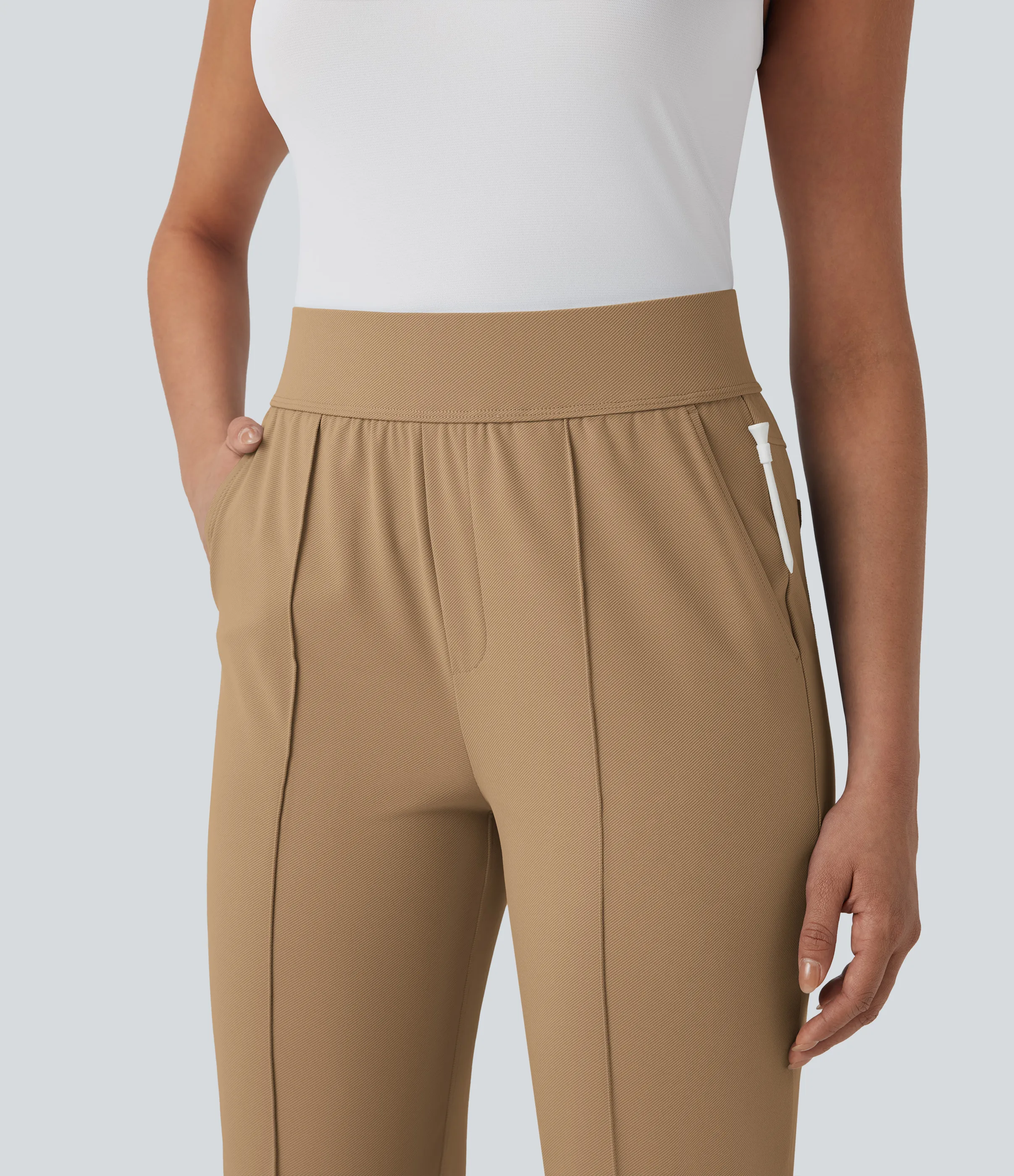 Halara Pantalón golf tiro medio alto múltiple bolsillo secado rápido - Camiseta golf - UPF 40+ - Cartouche - M(regular) sold by Halara product image thumbnail 5