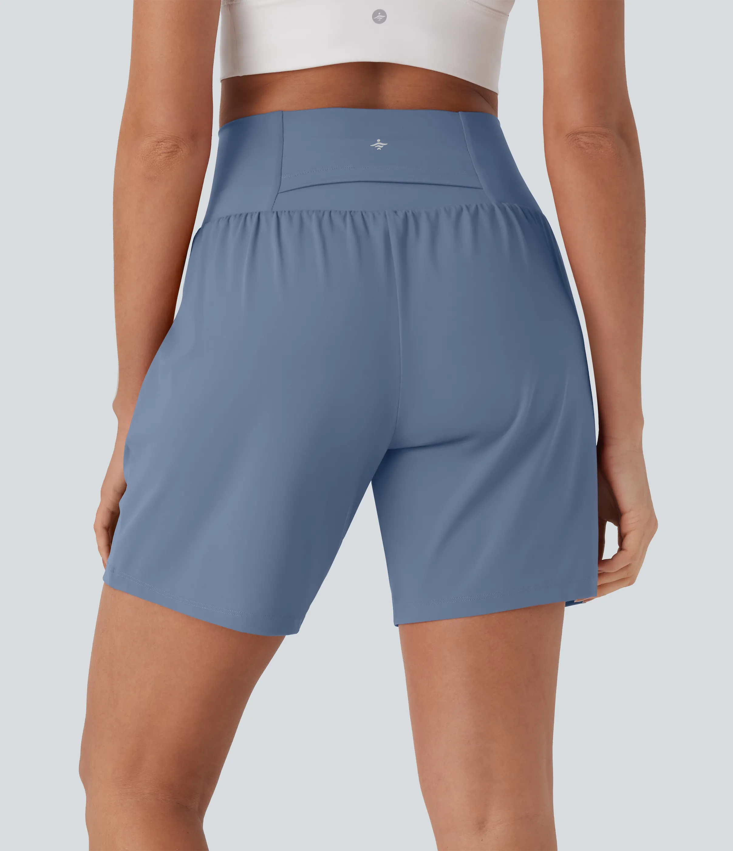 Halara Pantalones cortos de yoga Softlyzero™ Airy 2 en 1 de 17.5cm de tiro alto con tacto fresco y bolsillos - Infinity - XS sold by Halara product image thumbnail 3