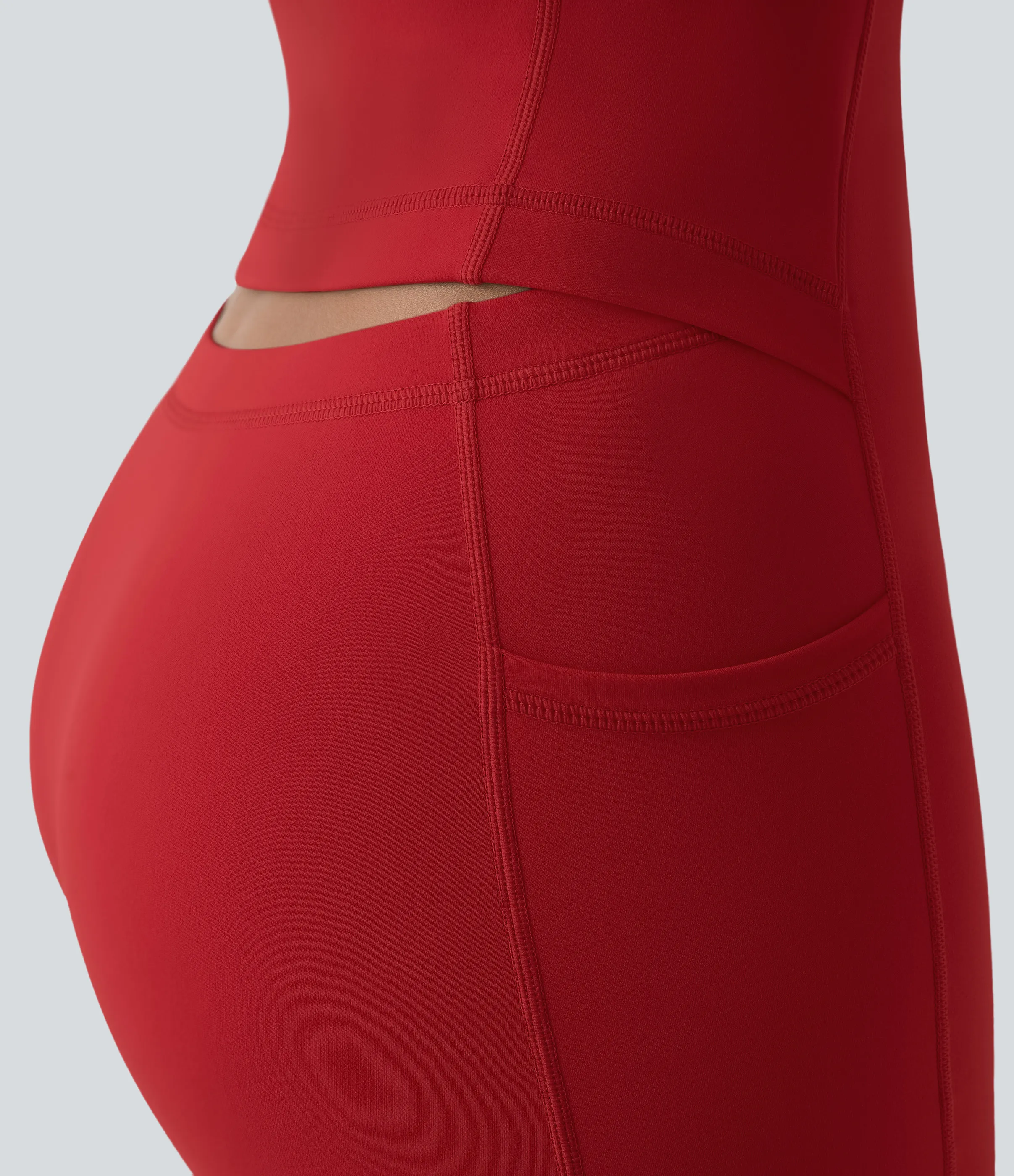 Halara Vestido activo Softlyzero™ Plush sin espalda-Edición Easy Peezy - Mars Red - XL sold by Halara product image thumbnail 5