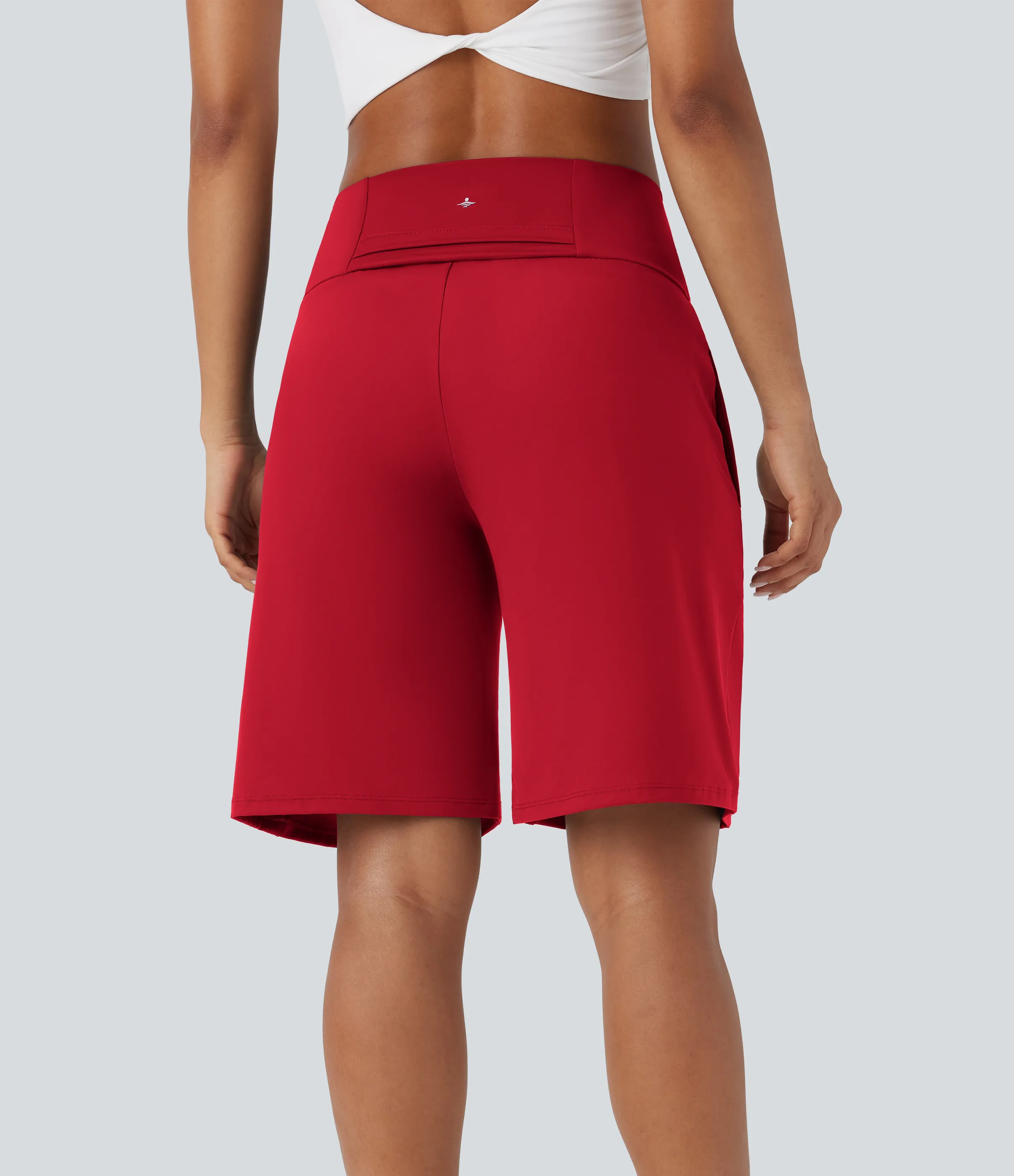 Halara Bermudas Softlyzero™ Airy yoga tiro alto múltiple bolsillo tacto fresco - Salsa - XL sold by Halara product image thumbnail 3