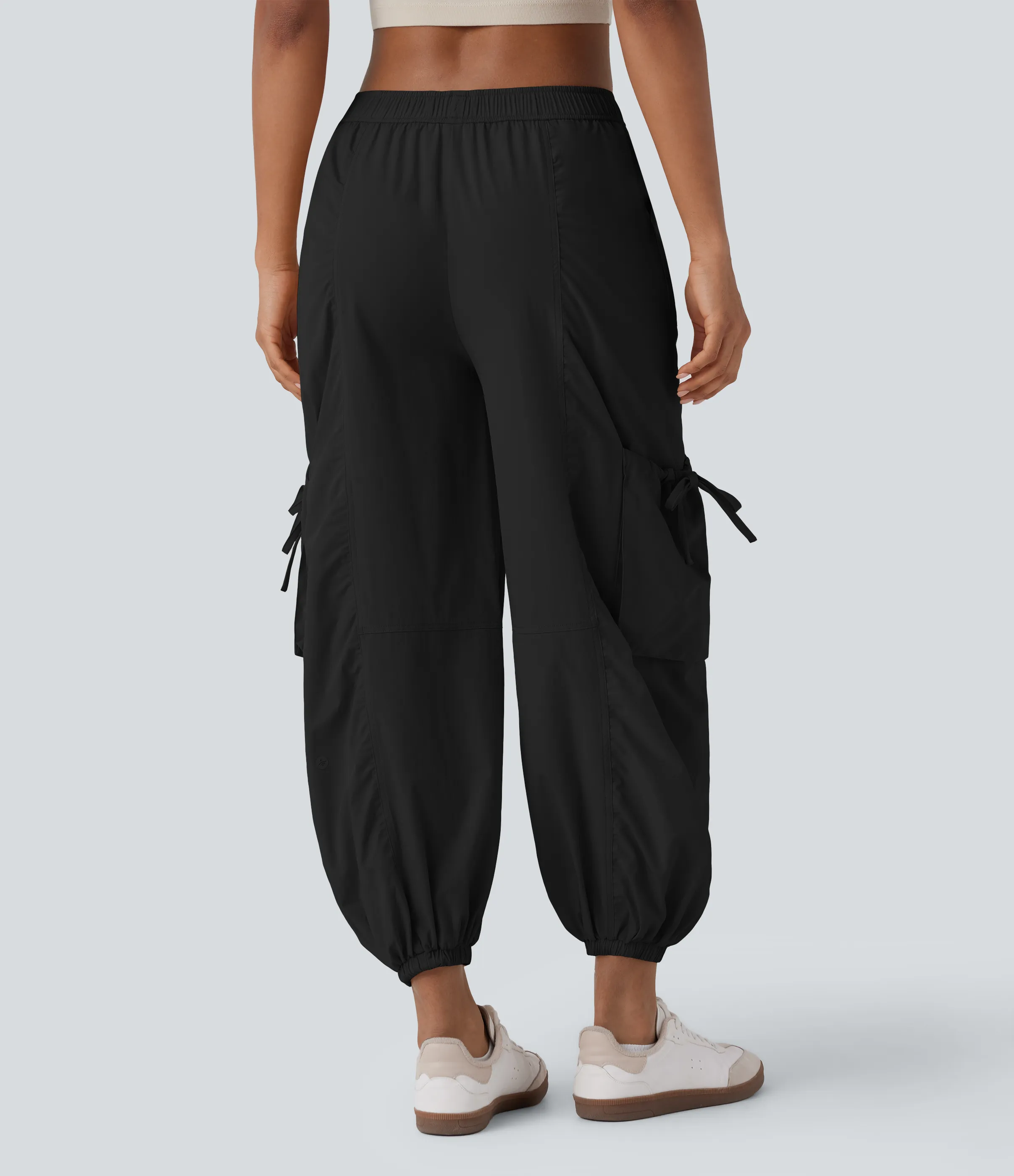 Halara Joggers cargo múltiple bolsillo cordón tiro medio bajo - Black - S(regular) sold by Halara product image thumbnail 3