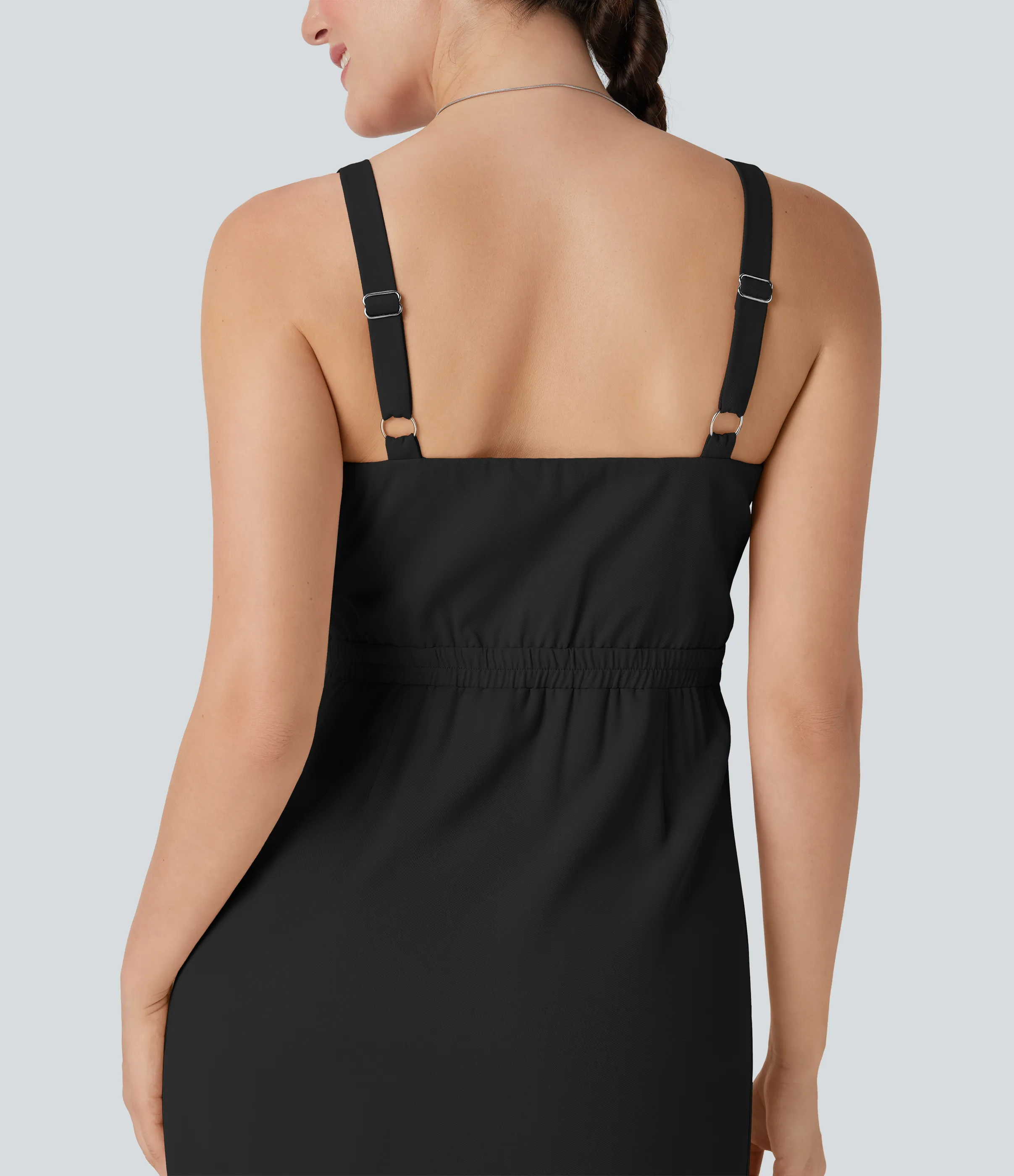 Halara Minivestido casual con botones en la espalda - Black - XL sold by Halara product image thumbnail 5