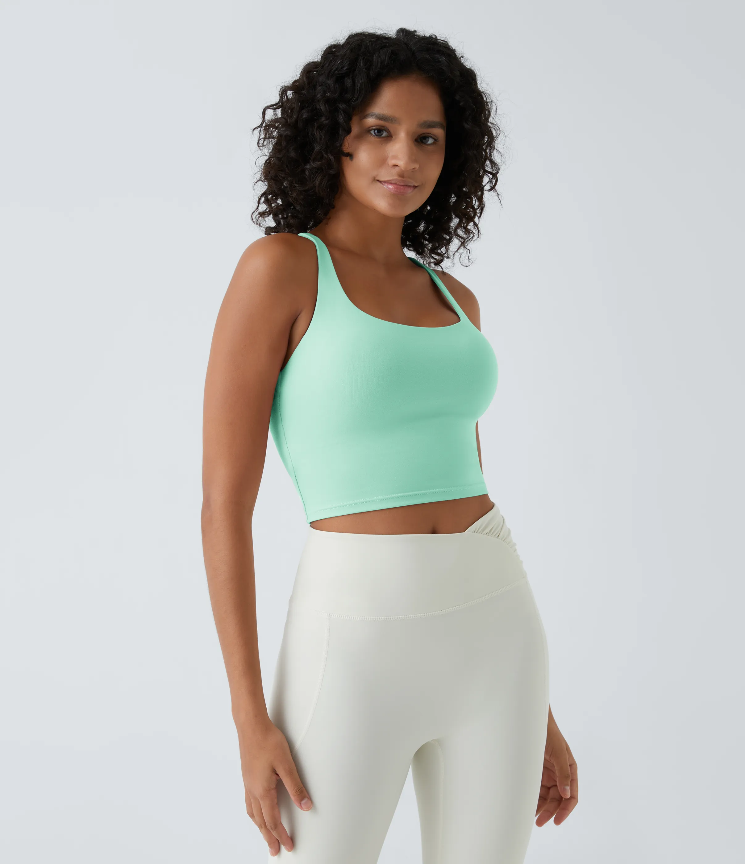 Halara Top corto de yoga en copas D-F - Yucca - XL sold by Halara product image thumbnail 3
