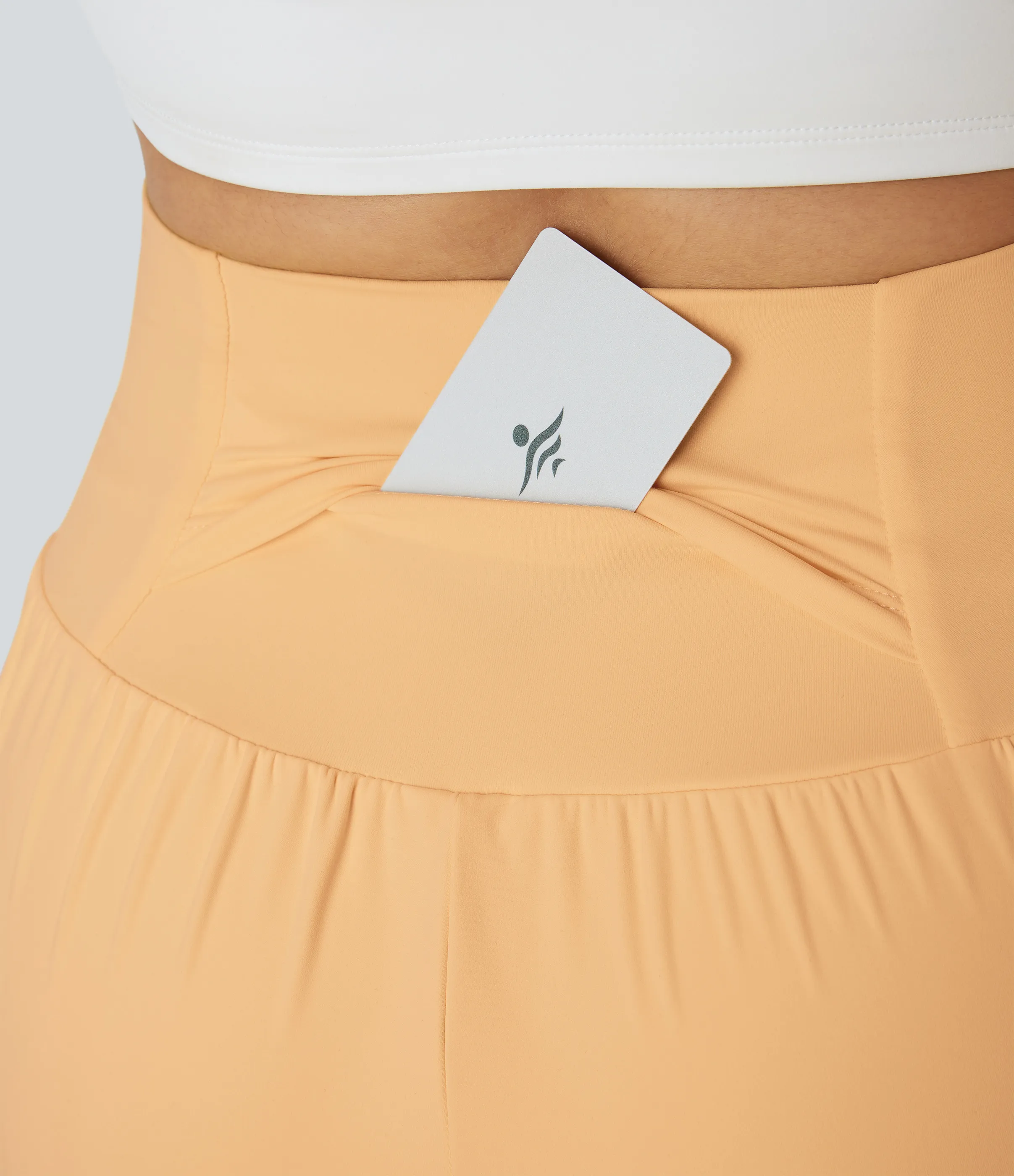 Halara Pantalón corto yoga 2 en 1 bolsillo trasero oculto tiro súper alto bolsillo lateral oculto 12.5cm-más largo - Sunburst - S(Long) sold by Halara product image thumbnail 5