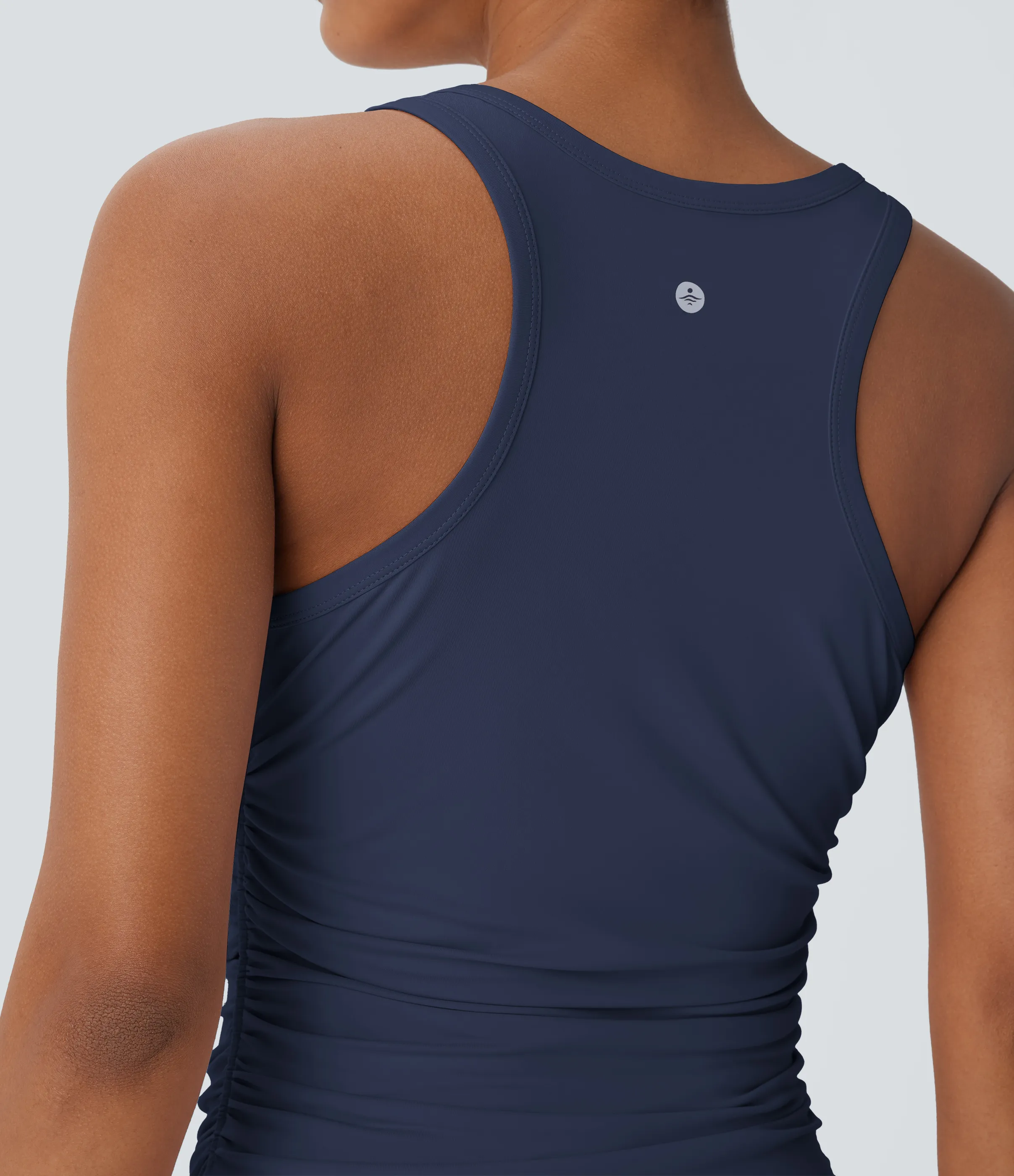 Halara Top de yoga fruncido con espalda cruzada y cuello redondo - Spellbound - L sold by Halara product image thumbnail 5