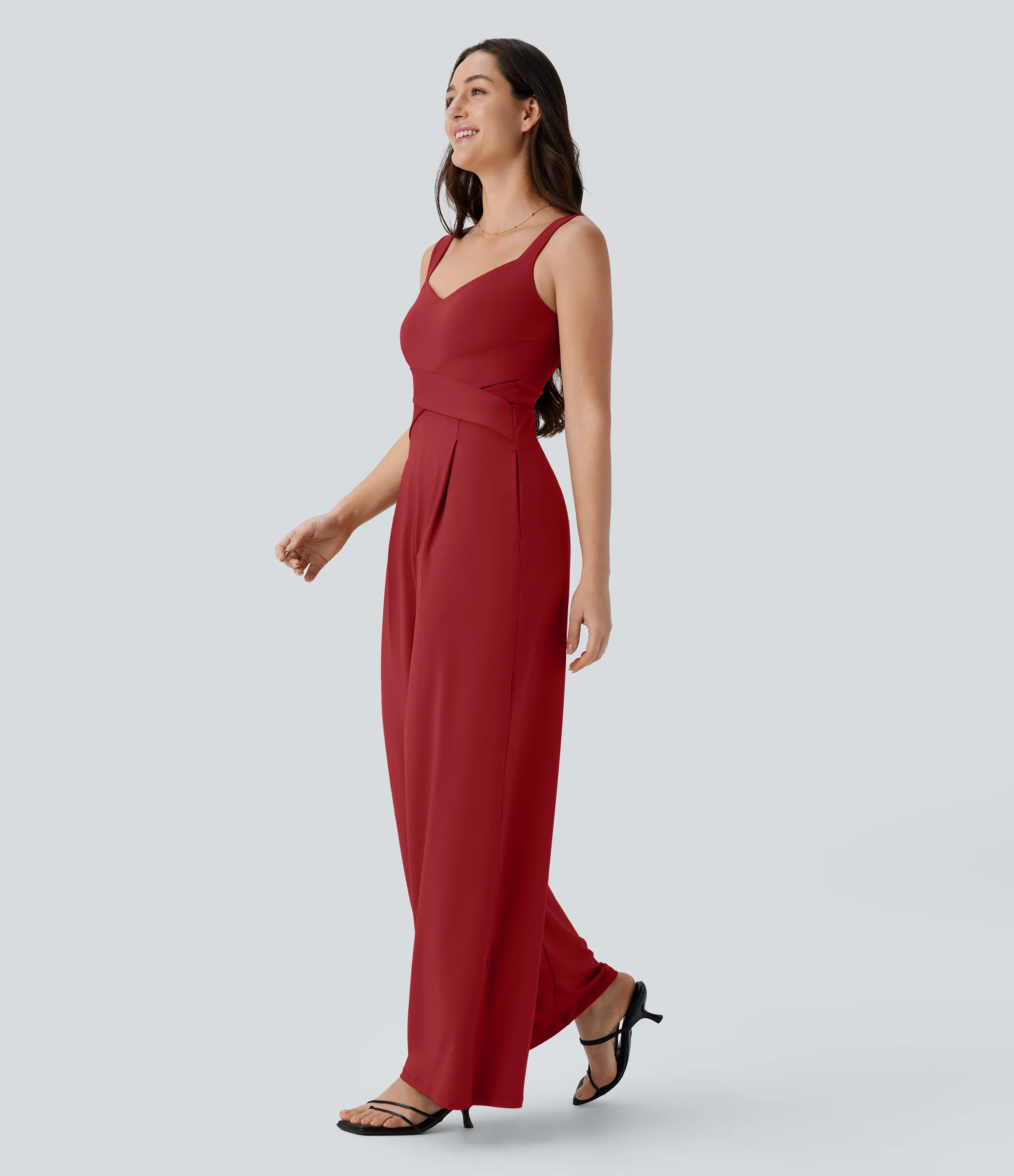 Halara Jumpsuit casual sin mangas con espalda en U y bolsillos - Emboldened - L(regular) sold by Halara product image thumbnail 4
