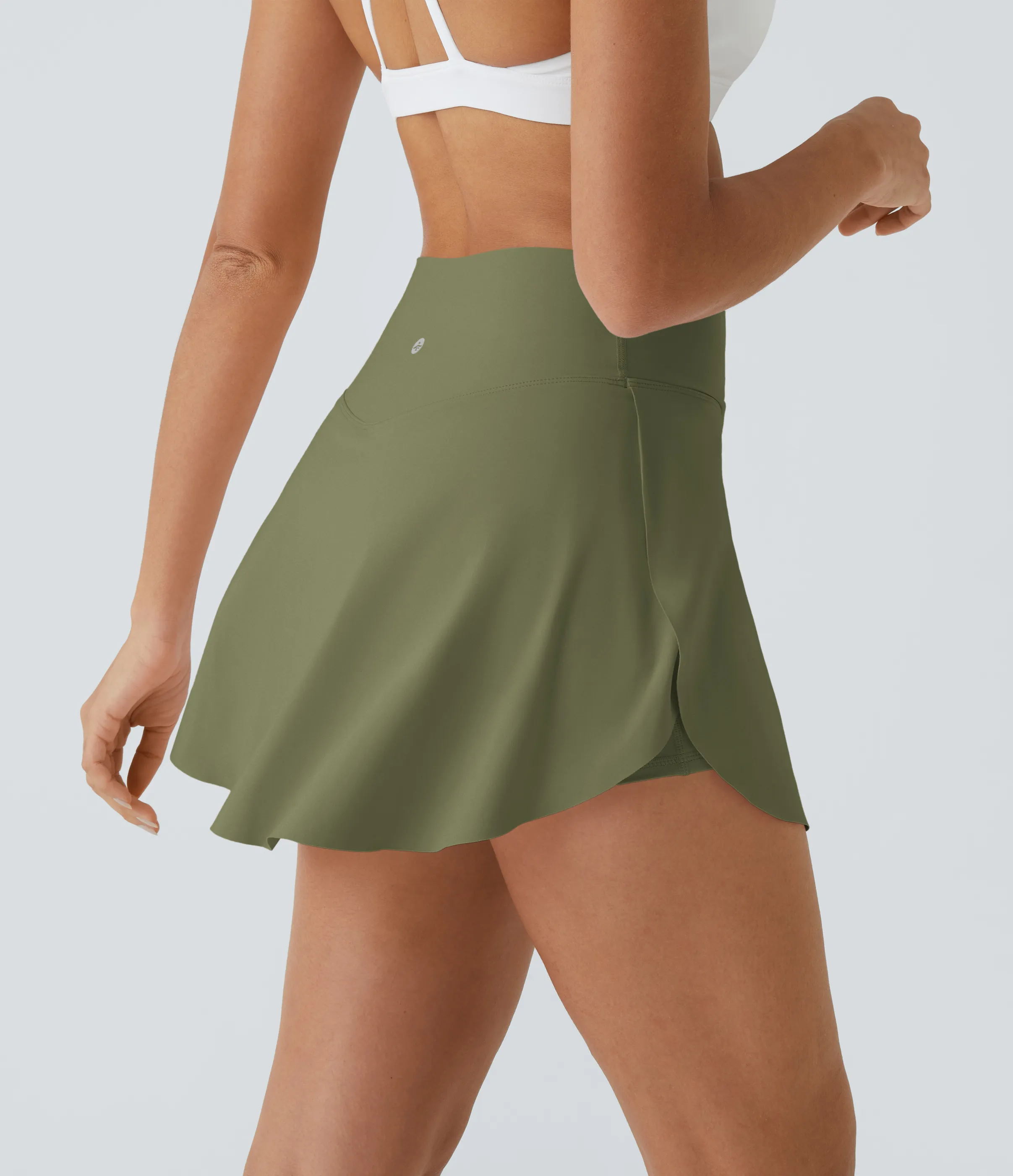 Halara Falda tenis Softlyzero™ Airy Crossover 2 en 1 tacto fresco bolsillo lateral-Lucid-Largo más largo-UPF50+ - Loden Green - L(Long) sold by Halara product image thumbnail 4