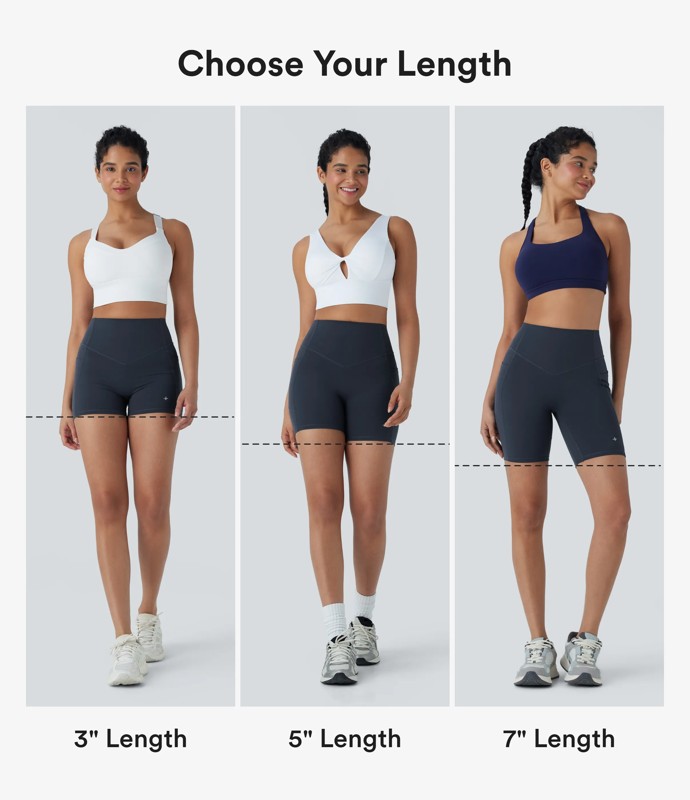 Halara Shorts biker de yoga moldeadores push-up Halara UltraSculpt de tiro alto con fruncido y reductor de abdomen en largo de 17cm con bolsillos - Carbon - XL sold by Halara product image thumbnail 3