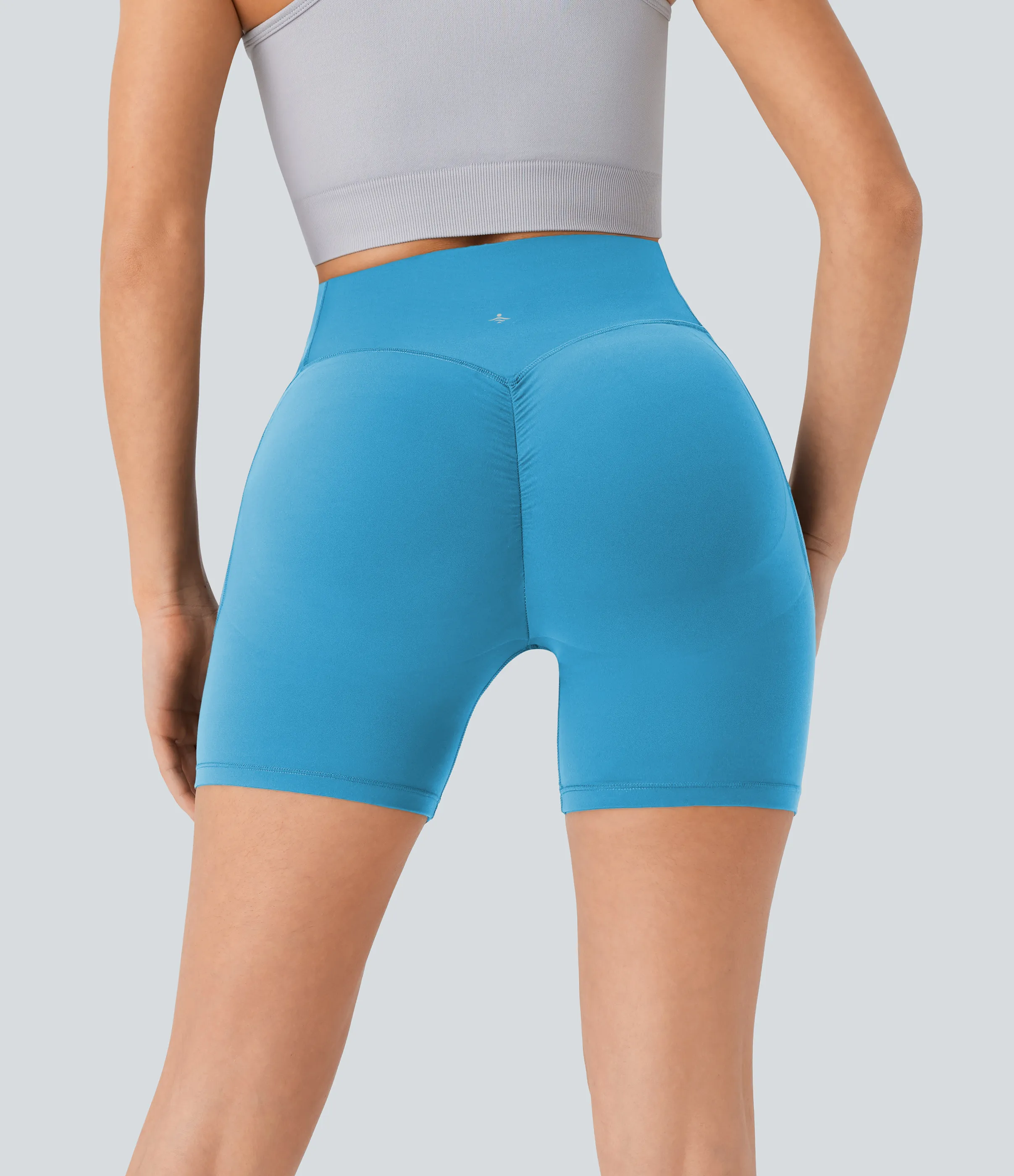 Halara Pantalón corto SoCinched UltraSculpt ciclista tiro alto realce glúteo bolsillo lateral entrenamiento 12.5cm - Swim Cap - S sold by Halara product image thumbnail 3