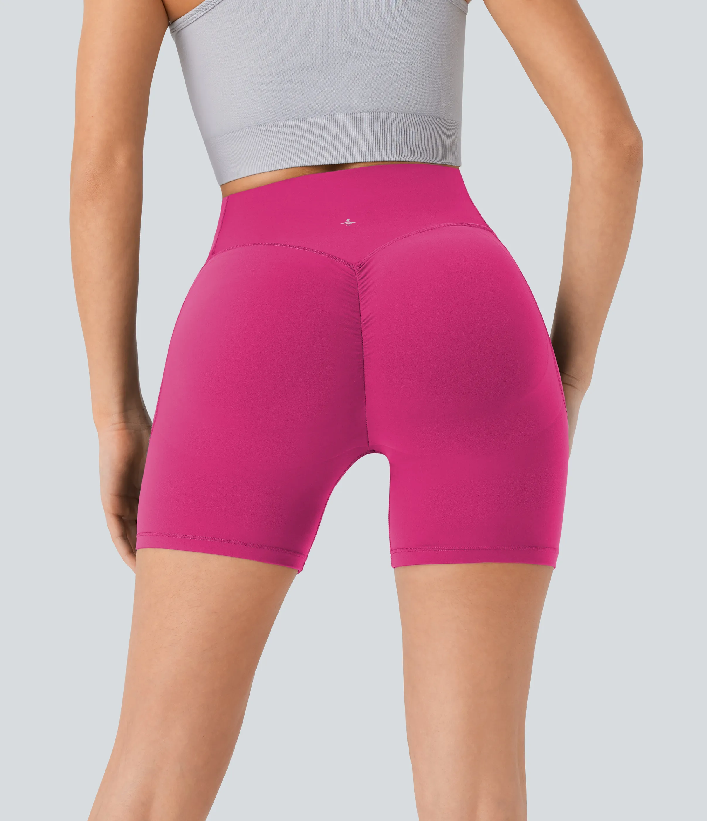 Halara Pantalón corto SoCinched UltraSculpt ciclista tiro alto realce glúteo bolsillo lateral entrenamiento 12.5cm - Fuchsia Purple - L sold by Halara product image thumbnail 3