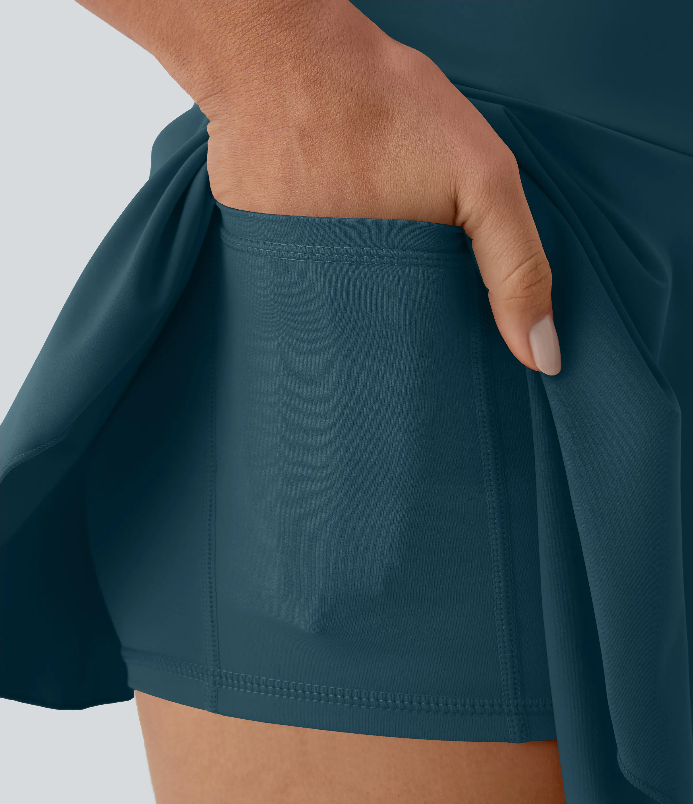 Halara Falda Softlyzero™ Airy tenis 2 en 1 Everyday - Ink Green - M sold by Halara product image thumbnail 5