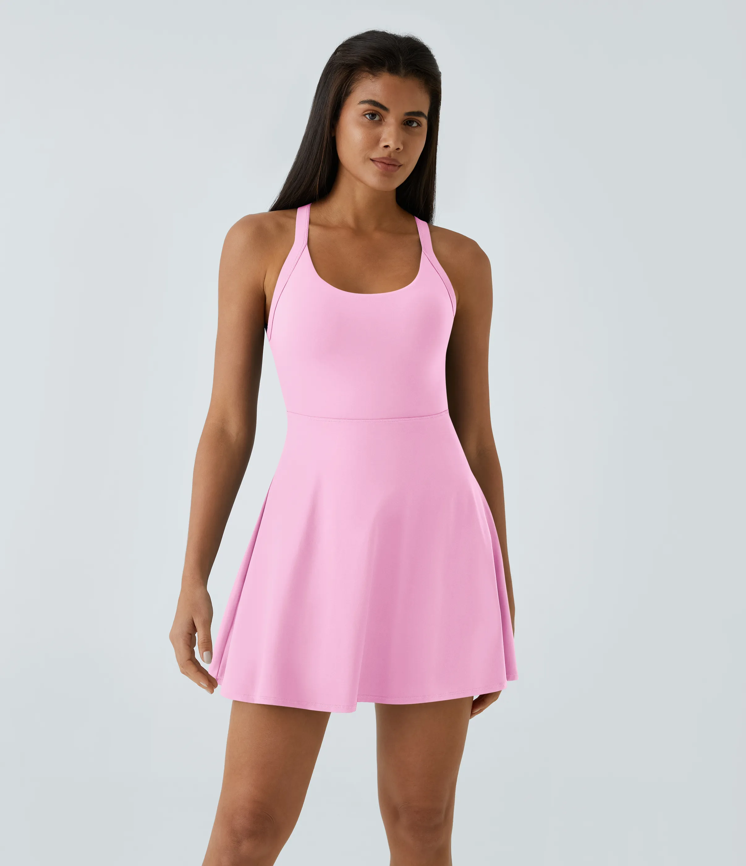 Halara Vestido activo baile vuelo retorcido sin espalda-Longitud más larga-Edición Easy Peezy - Nosegay - XL sold by Halara product image thumbnail 3