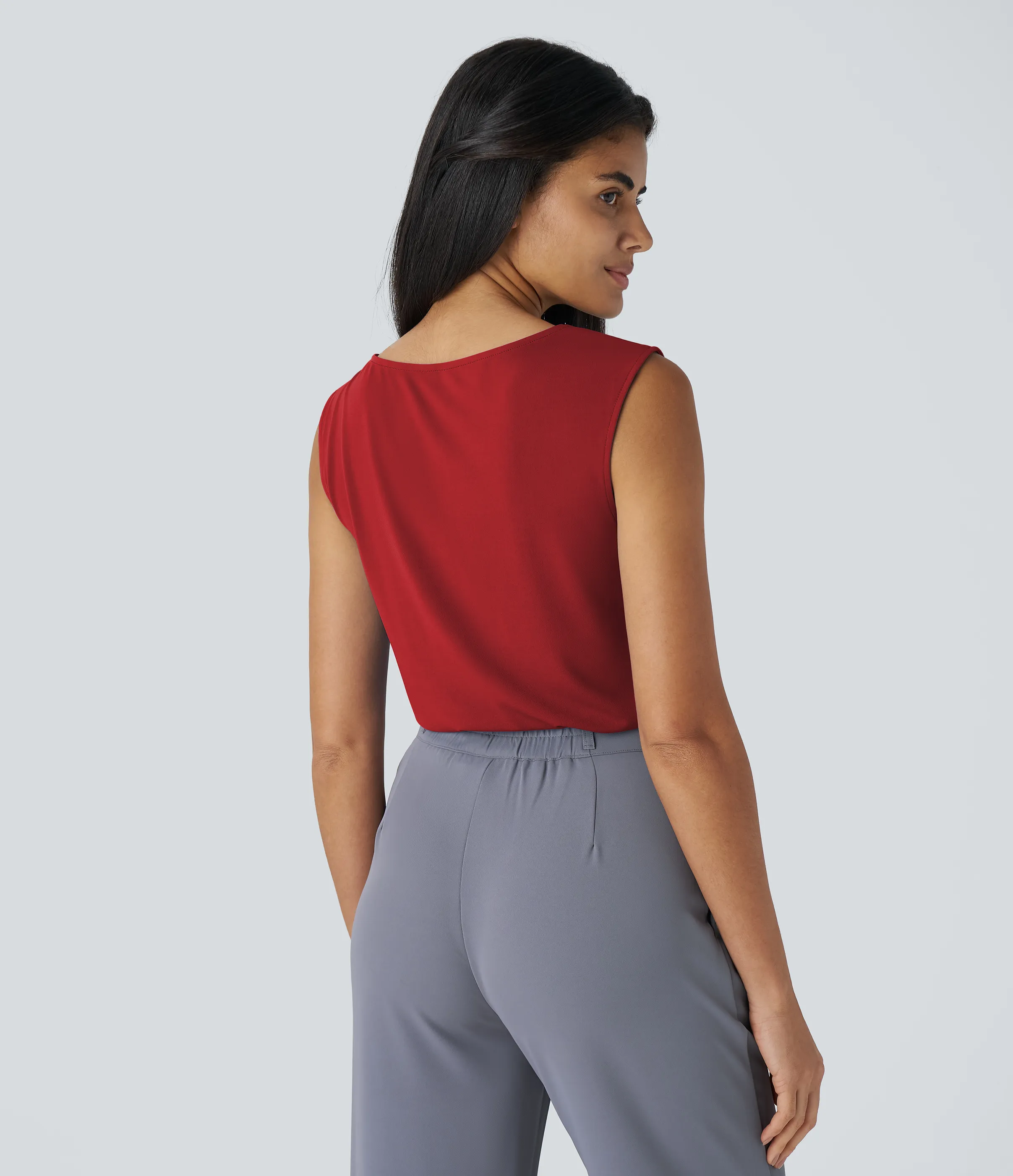 Halara Blusa oficina sin mangas cuello vuelto - Emboldened - XS sold by Halara product image thumbnail 3