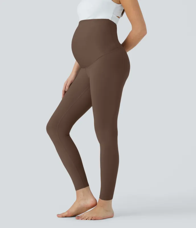 Halara Leggings premamá Softlyzero™ yoga tiro superalto 7/8 pulgada-UPF50+ - Soft Silt - XL(7/8) made by Halara