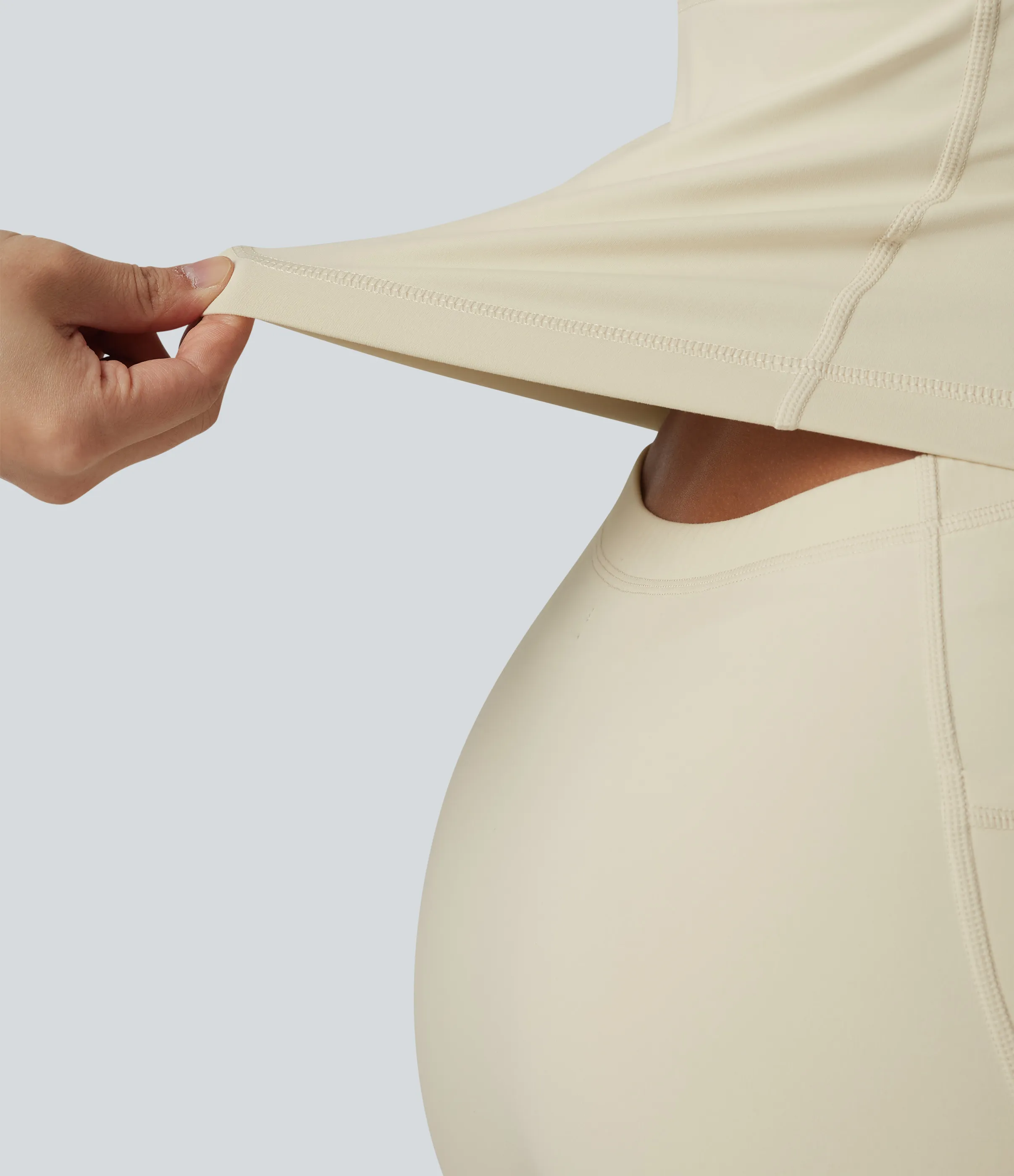 Halara Vestido activo Softlyzero™ Plush sin espalda-Edición Easy Peezy - Almond Milk - M sold by Halara product image thumbnail 5