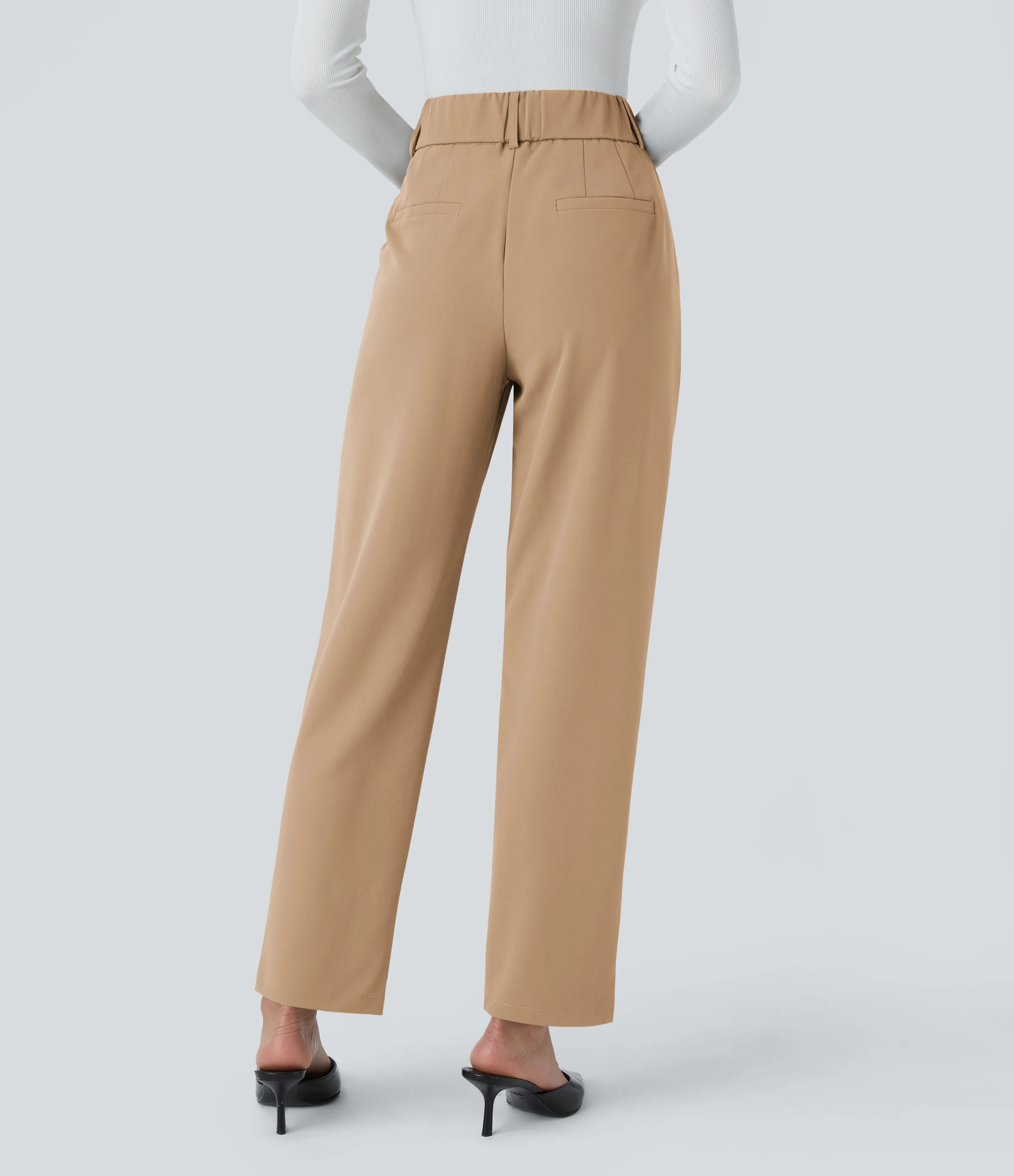Halara Pantalón oficina ajustado tiro alto bolsillo lateral - Cartouche - S(petite) sold by Halara product image thumbnail 3