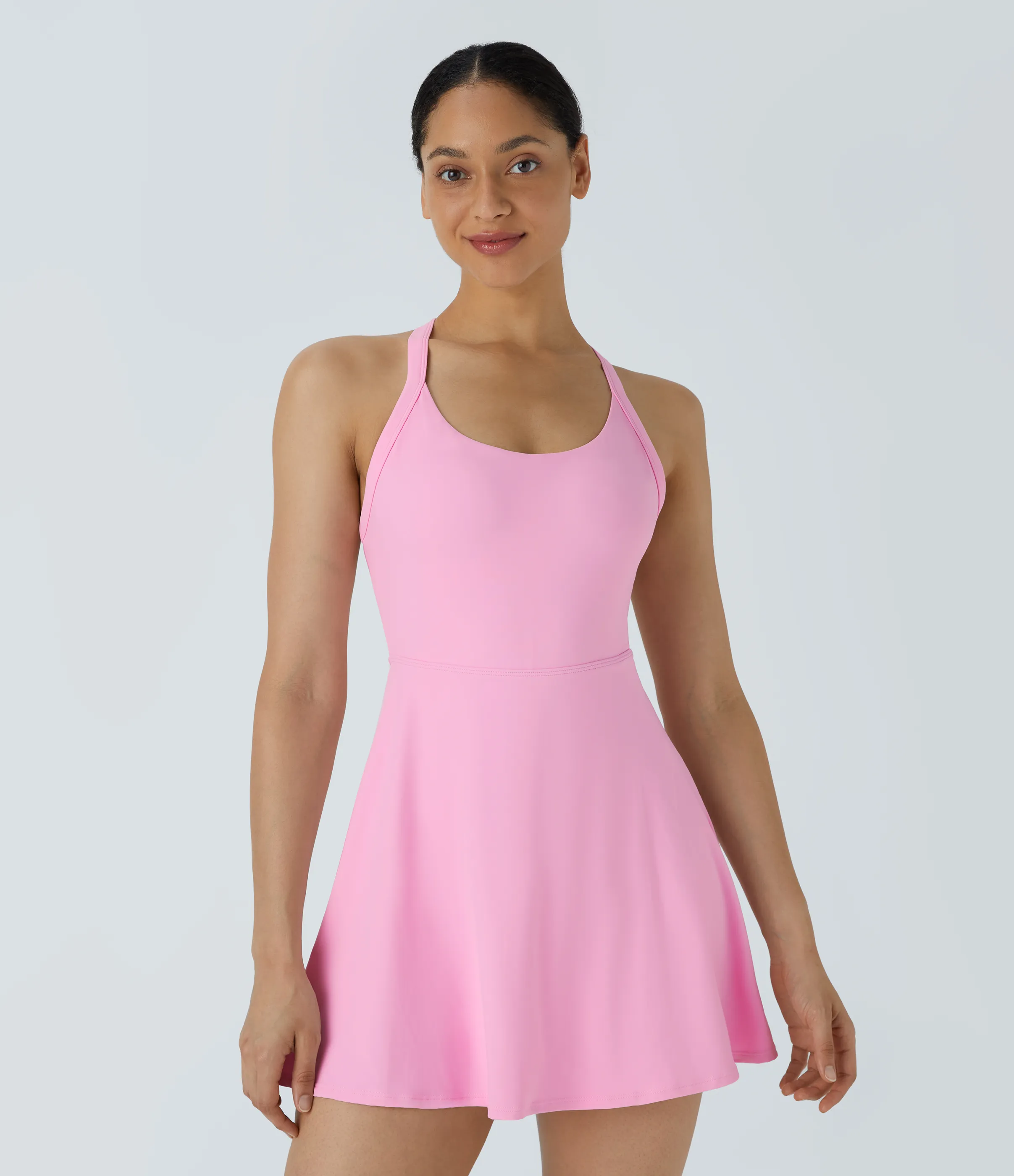 Halara Vestido deportivo sin espalda con diseño retorcido en copas D-F - Nosegay - XS sold by Halara product image thumbnail 3