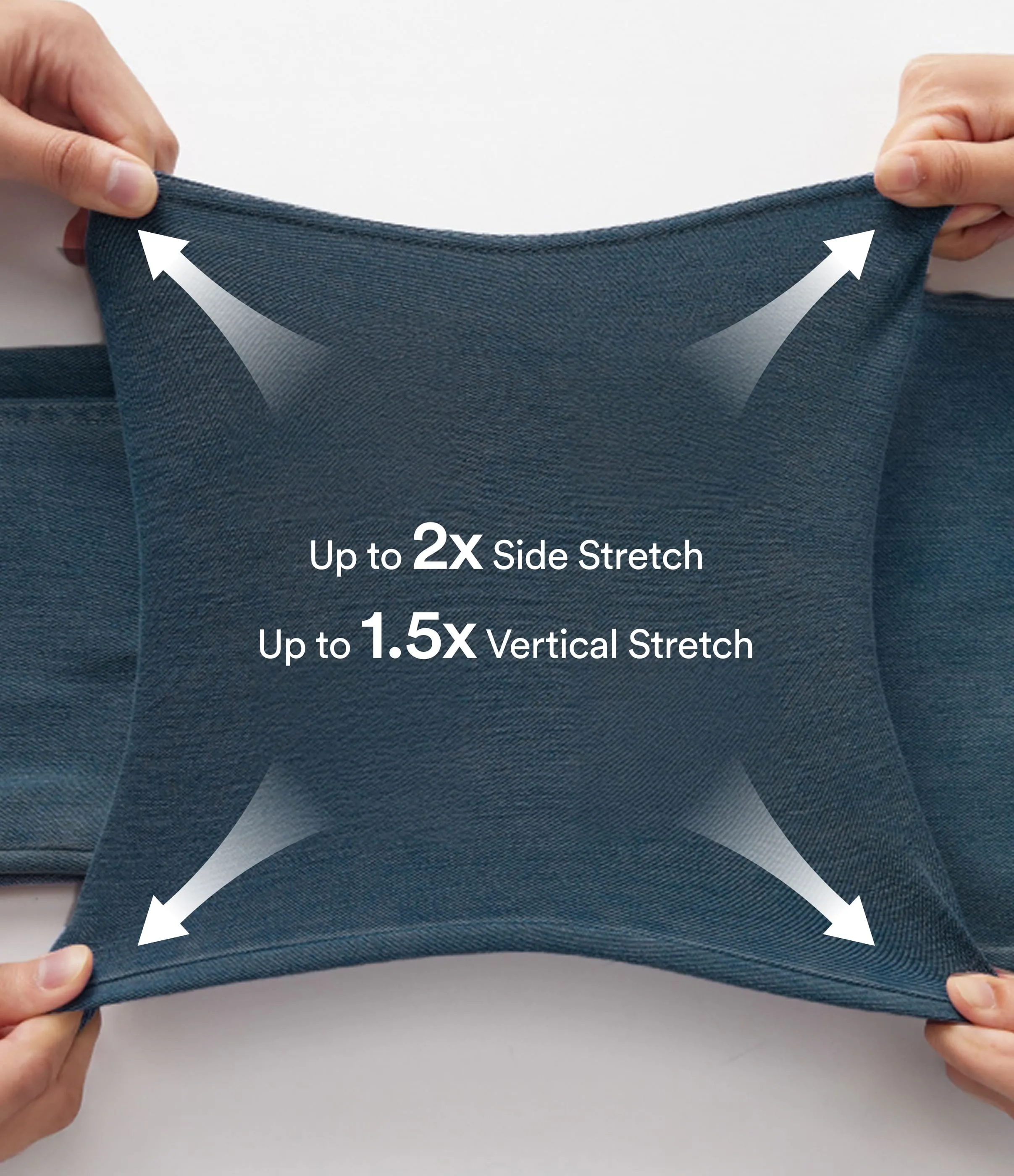 Halara Jeans Halara Flex™ Denim en corte de bota elásticos de tiro medio con botón y bolsillos - Washed Denim Bleached Blue - L(extall) sold by Halara product image thumbnail 5