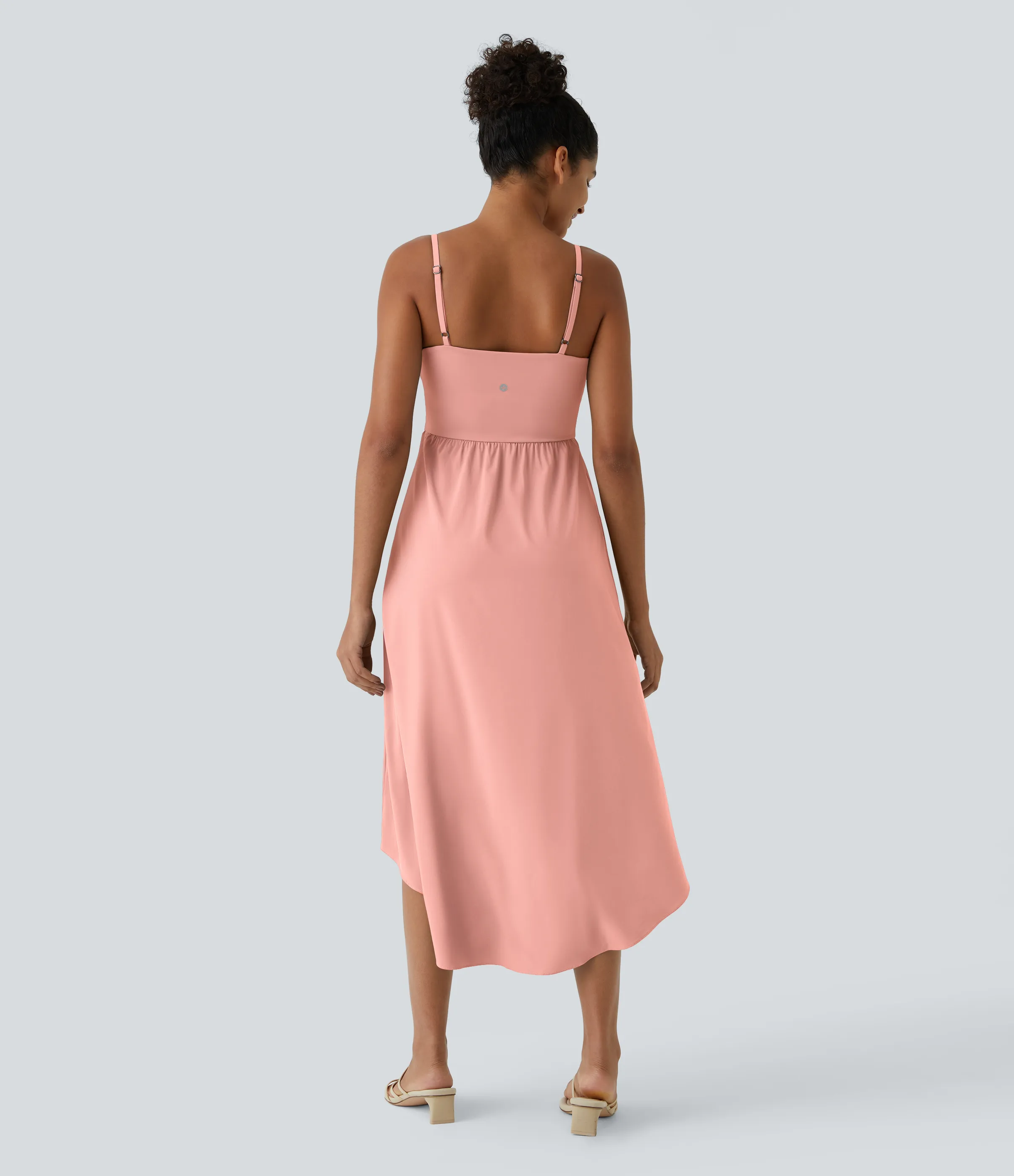 Halara Vestido Midi Breezeful™ 2 piezas tiro alto bajo sin espalda holgado secado rápido bolsillo lateral - Blossom - S sold by Halara product image thumbnail 3