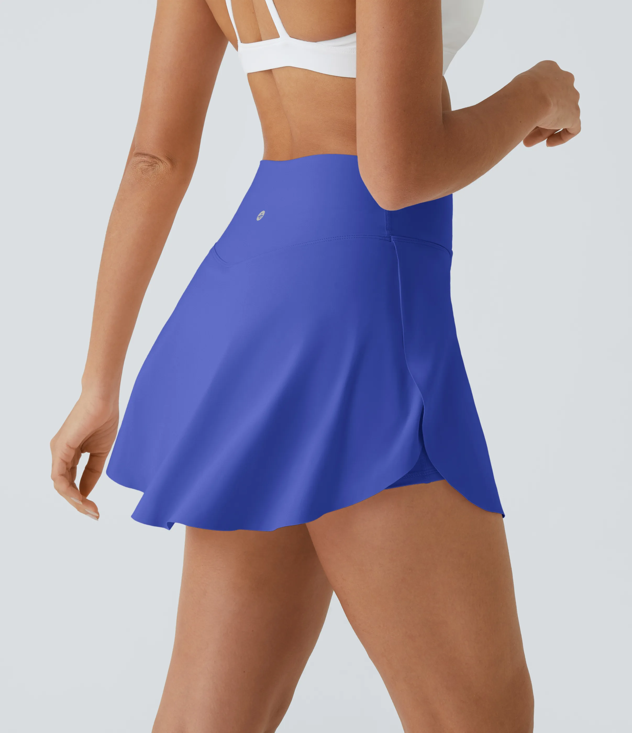 Halara Falda tenis Softlyzero™ Airy Crossover 2 en 1 tacto fresco bolsillo lateral-Lucid-Largo más largo-UPF50+ - Aster Blue - M(Long) sold by Halara product image thumbnail 4