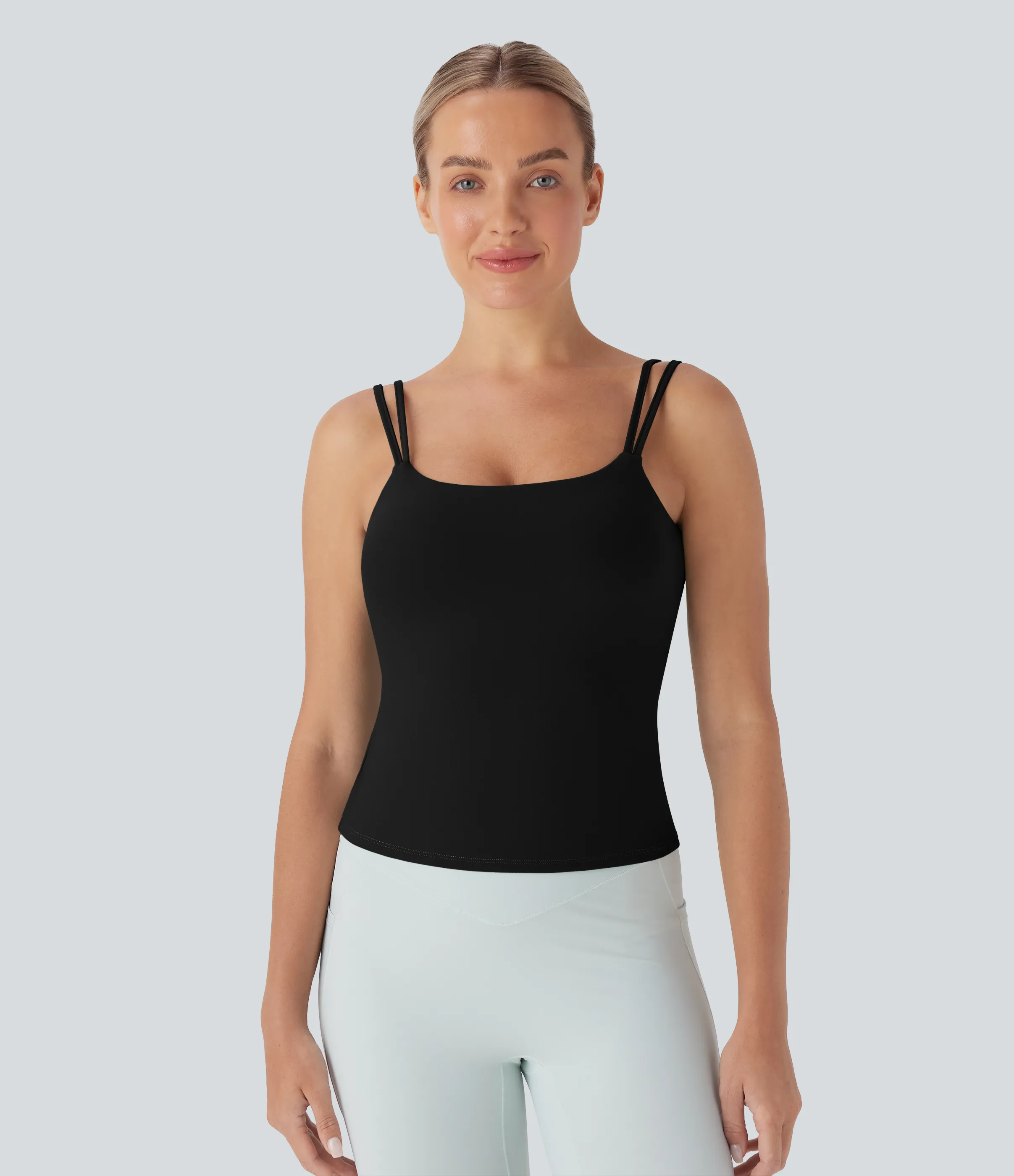 Halara Top de yoga con tirantes dobles cruzados y espalda descubierta - Black - XS sold by Halara product image thumbnail 3