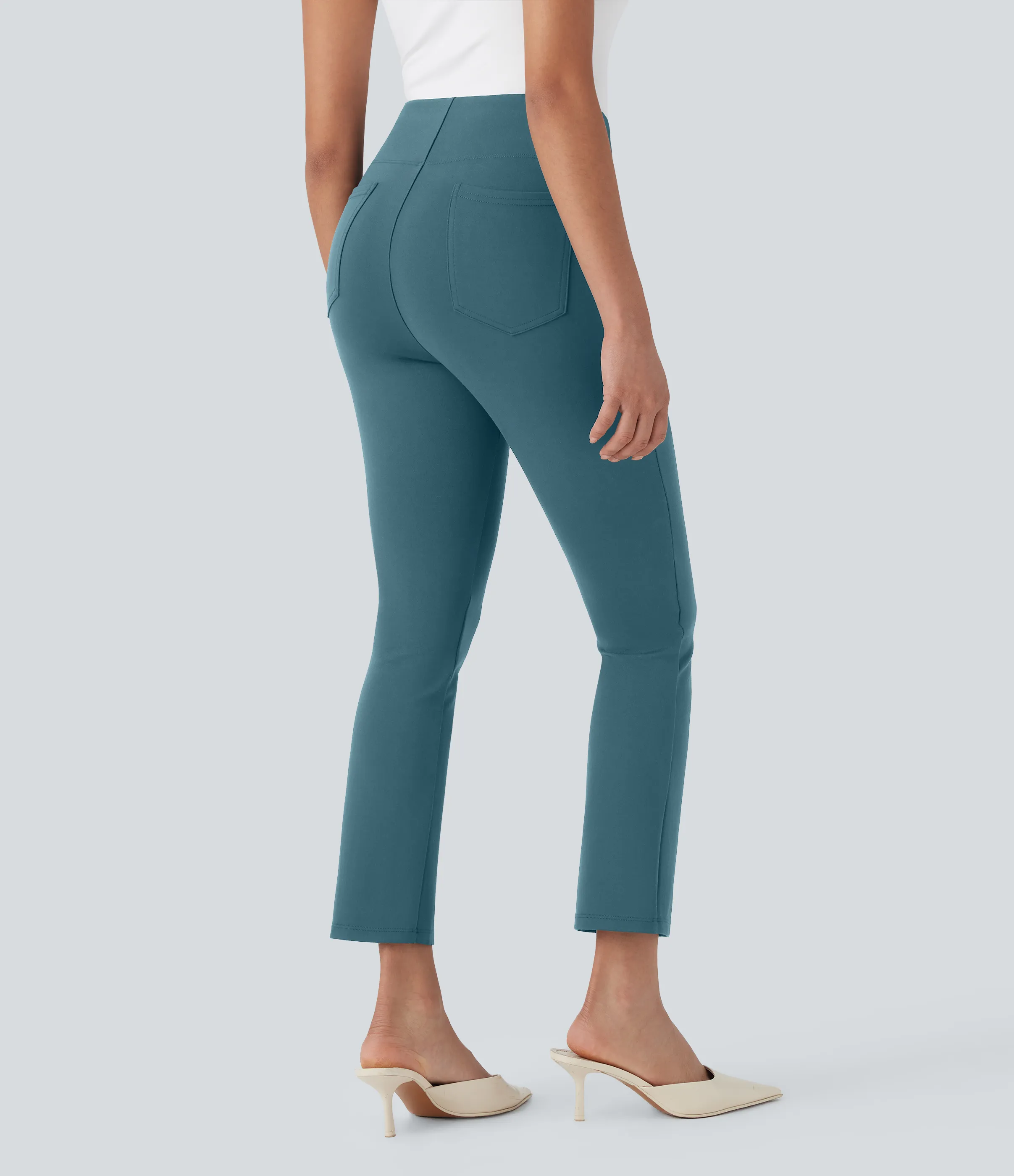 Halara Pantalón oficina Halara Flex™ tiro alto ajustado bolsillo lateral trasera - Nighttime Blue - XL(regular) sold by Halara product image thumbnail 3
