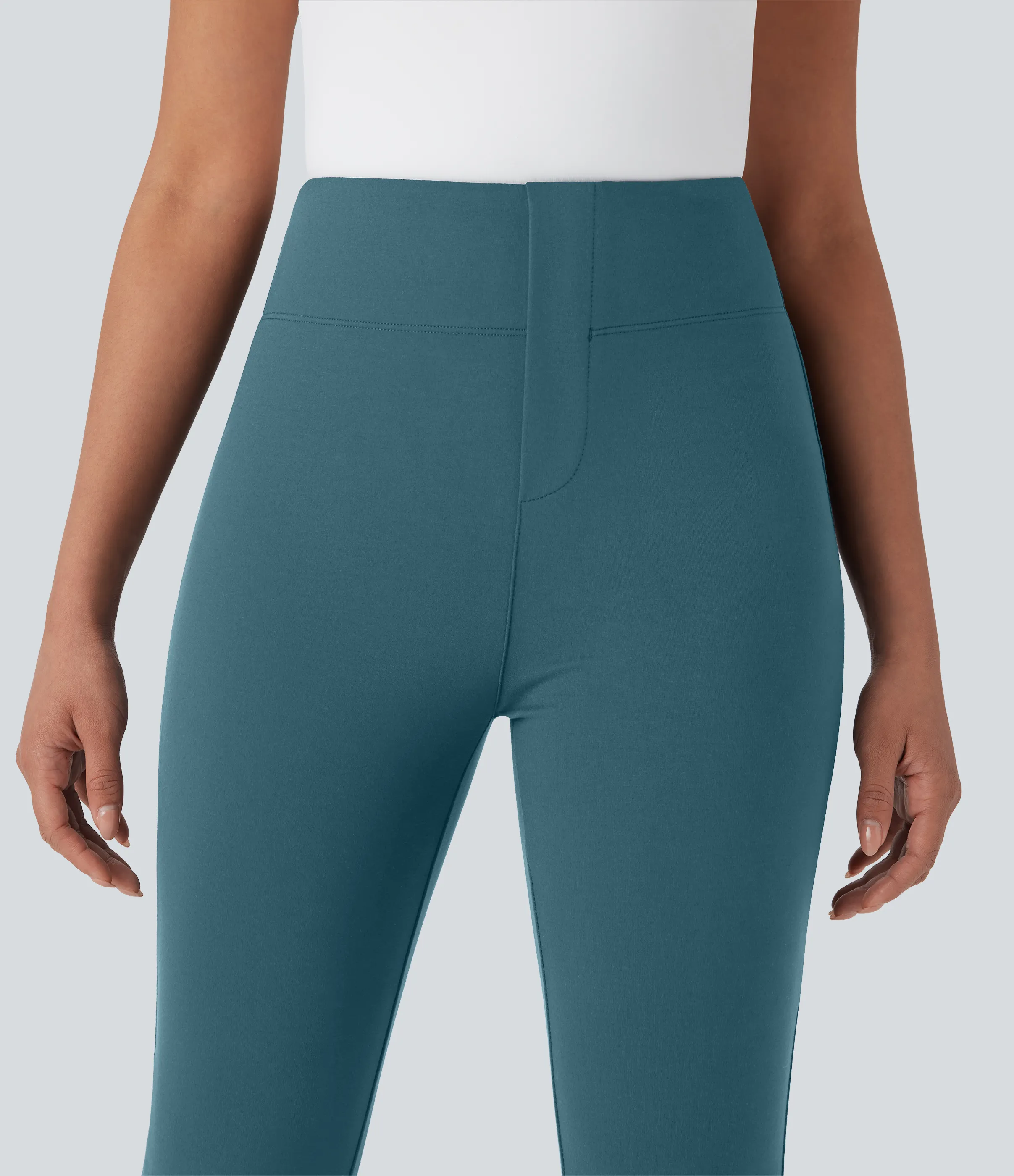 Halara Pantalón oficina Halara Flex™ tiro alto ajustado bolsillo lateral trasera - Nighttime Blue - XL(regular) sold by Halara product image thumbnail 5