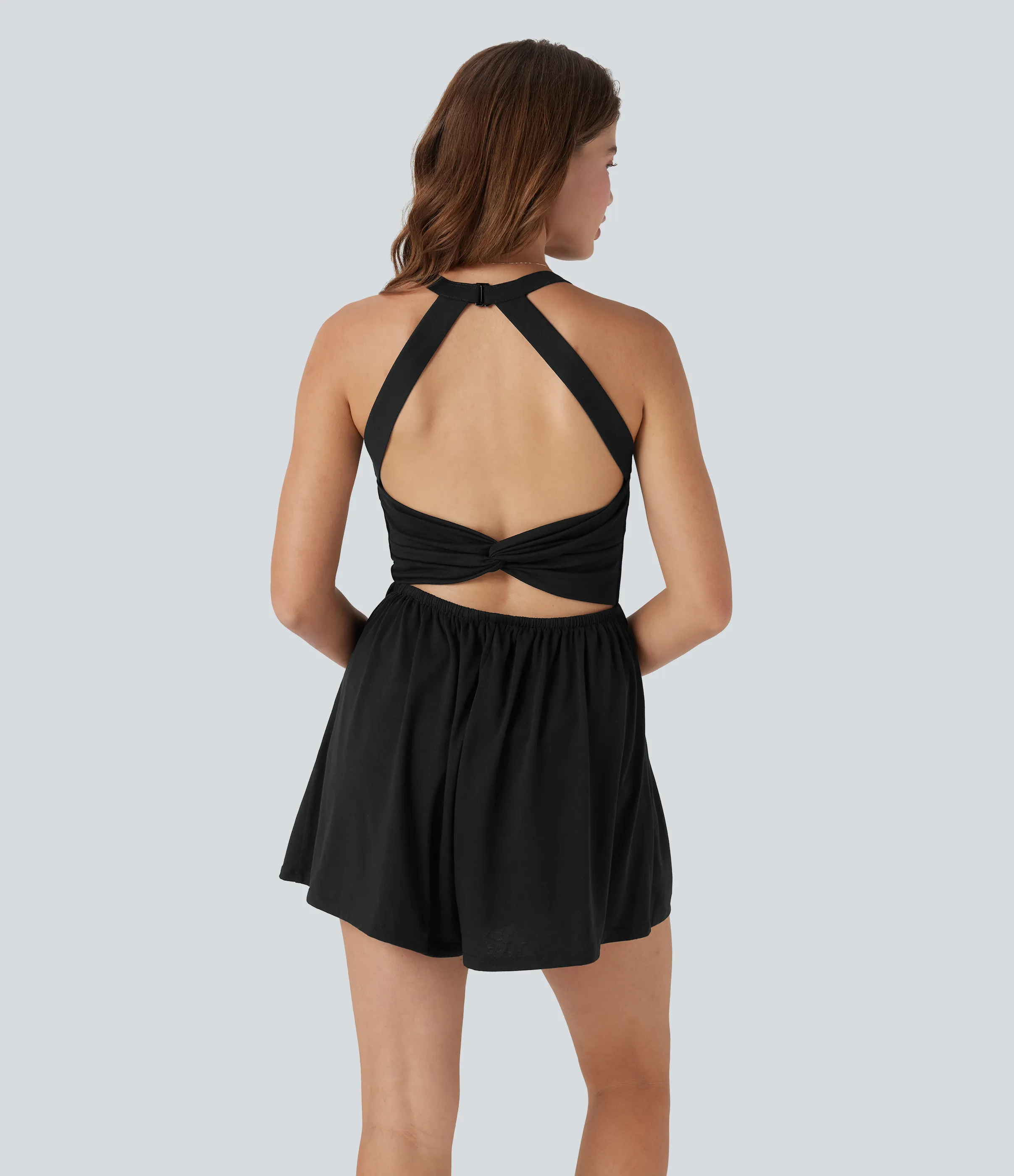 Halara Jumpsuit 2 en 1 con bolsillos y almohadillas - Edición Easy Peezy - Black - L sold by Halara product image thumbnail 3