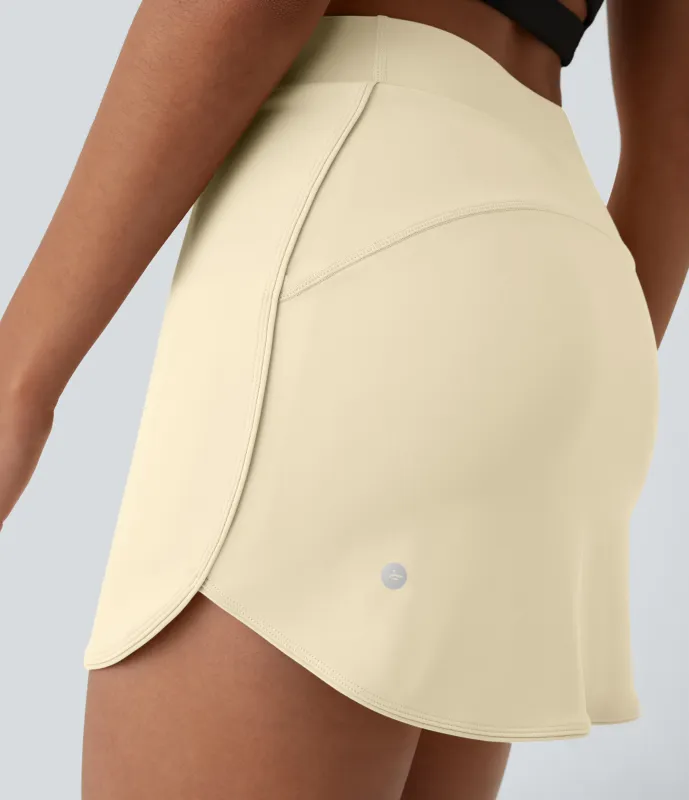Halara Mini Falda golf 2 en 1 tiro alto bolsillo lateral Everyday-Clarity - Afterglow - M made by Halara