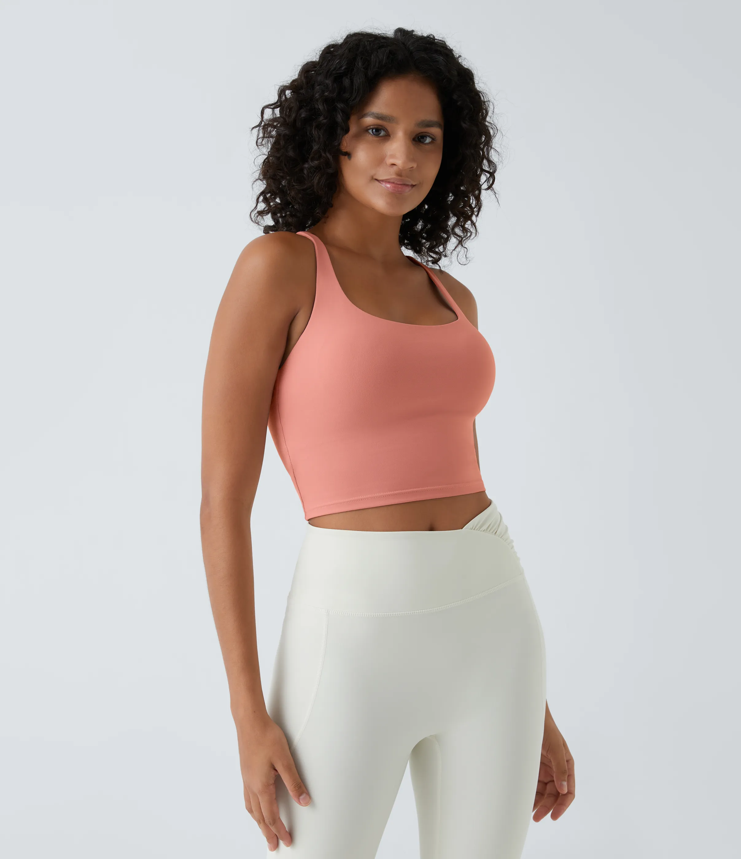 Halara Top corto de yoga en copas D-F - Blooming Dahlia - XL sold by Halara product image thumbnail 3