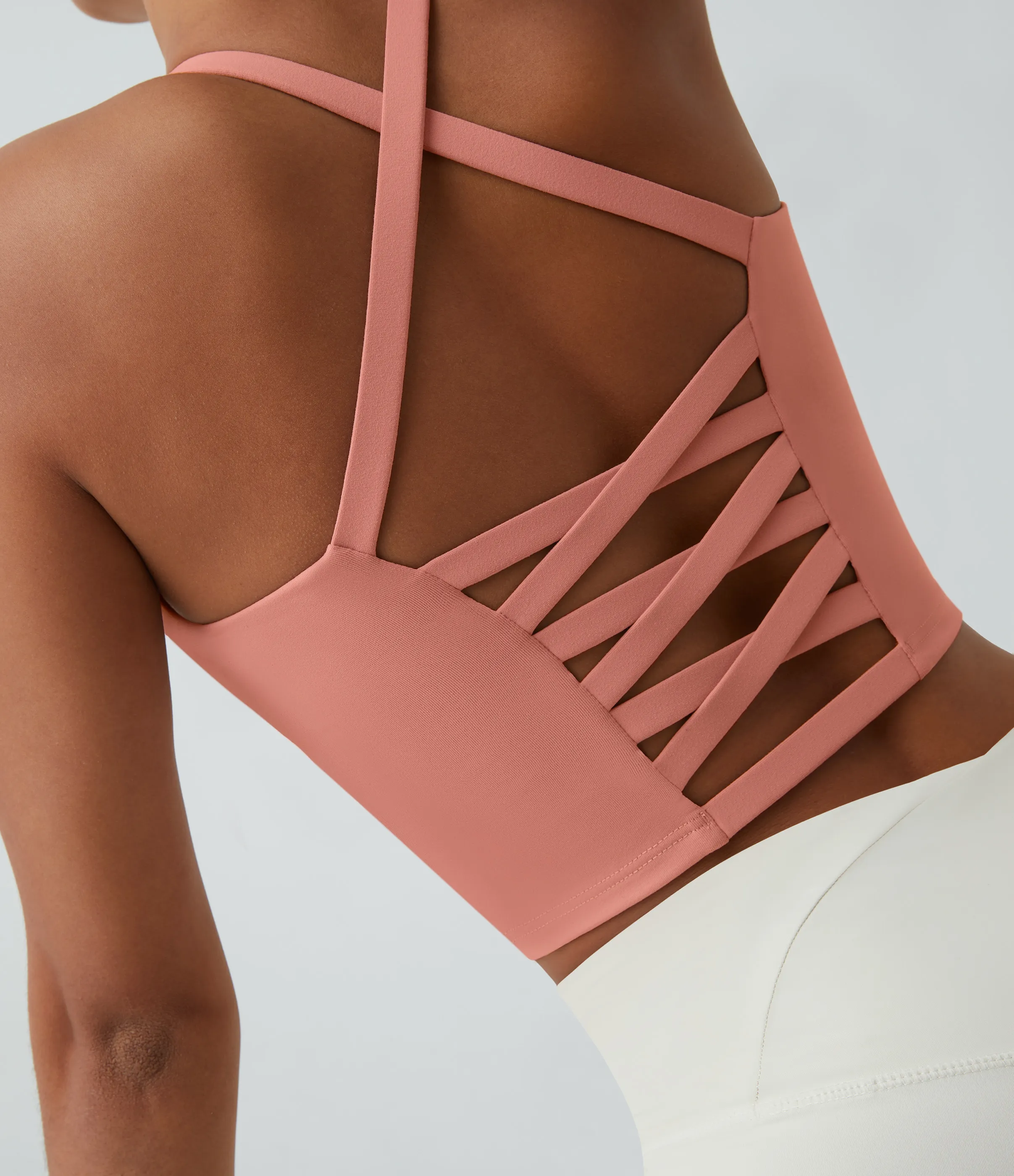 Halara Top corto de yoga en copas D-F - Blooming Dahlia - XL sold by Halara product image thumbnail 5