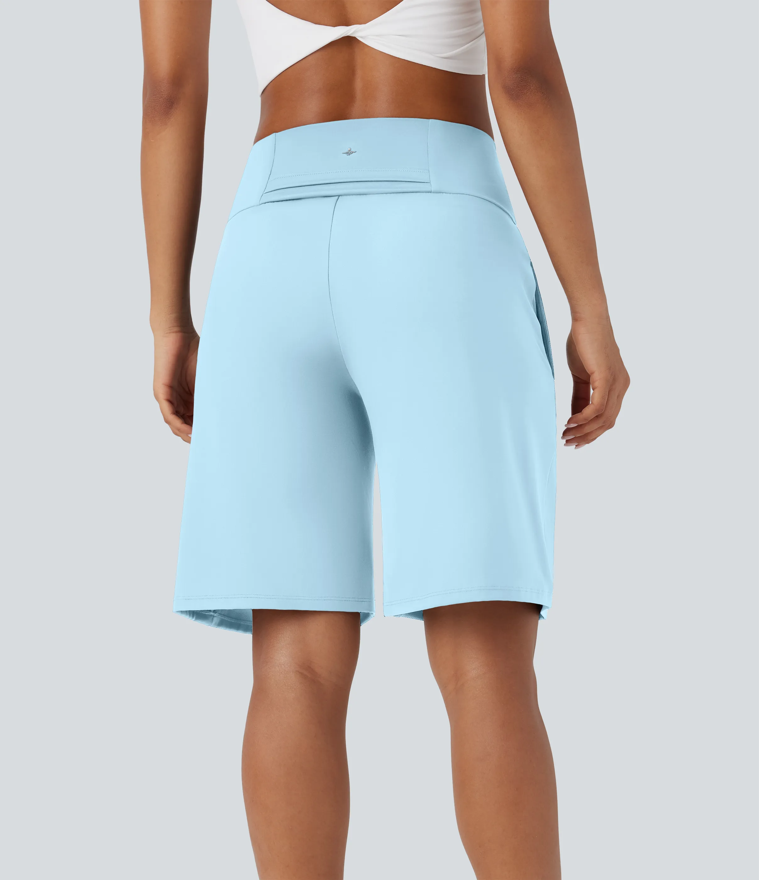 Halara Bermudas Softlyzero™ Airy yoga tiro alto múltiple bolsillo tacto fresco - Spun Sugar - M sold by Halara product image thumbnail 3