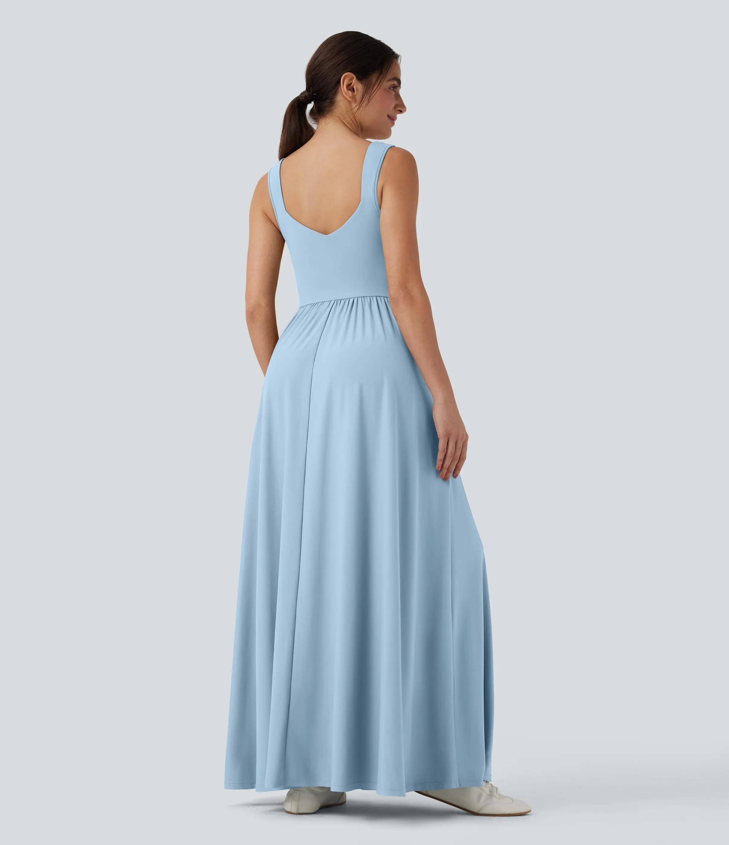 Halara Vestido largo maxi casual fluido con bolsillos - Angel Falls - L sold by Halara product image thumbnail 3