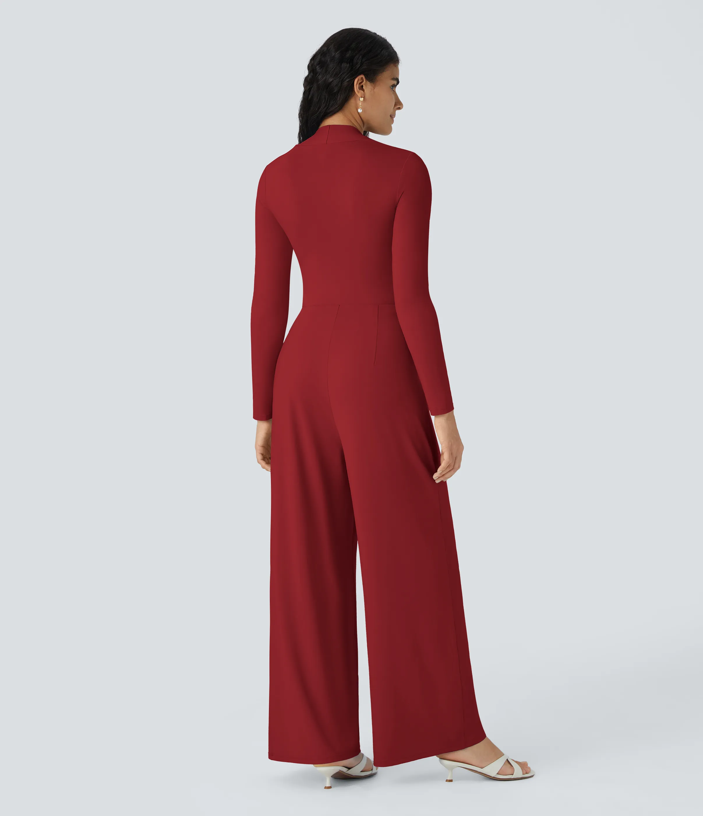Halara Mono dama honor invitada boda pierna ancha manga larga - Emboldened - S(regular) sold by Halara product image thumbnail 3